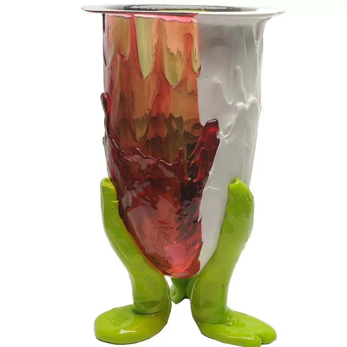 Corsi Design Amazonia Vase - Clear Green, Fuchsia, Matt White And Lime New