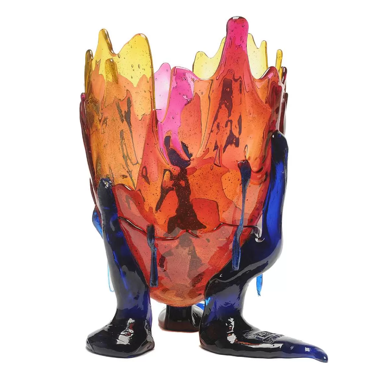 Corsi Design Clear Special Vase Extra Colour - Amber, Clear Fuchsia, Blue Hot