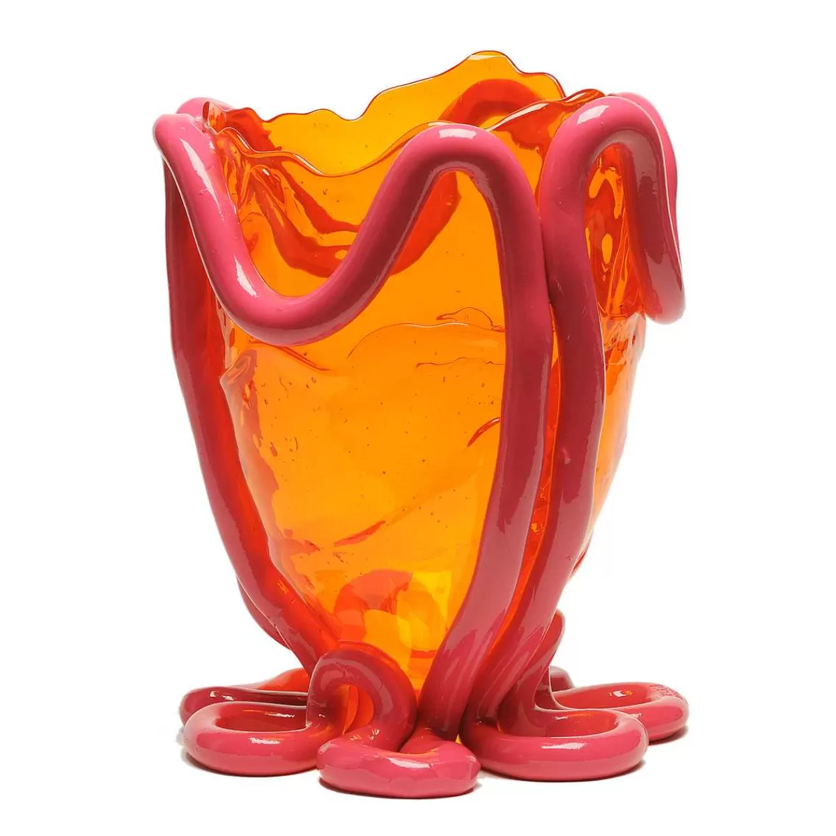 Corsi Design Indian Summer Vase - Clear Orange, Matt Fuchsia Best