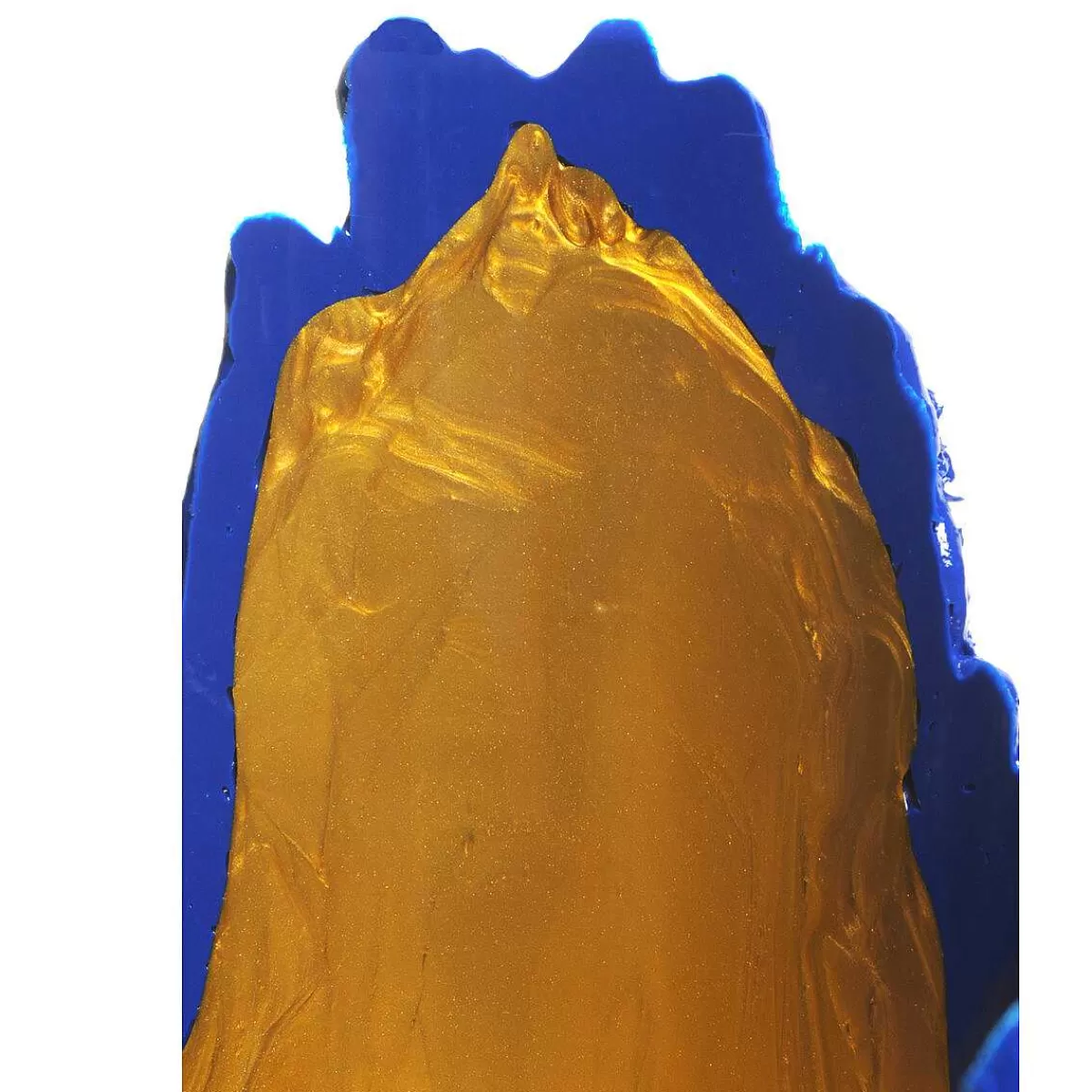 Corsi Design Lava Vase - Matt Blue And Gold New