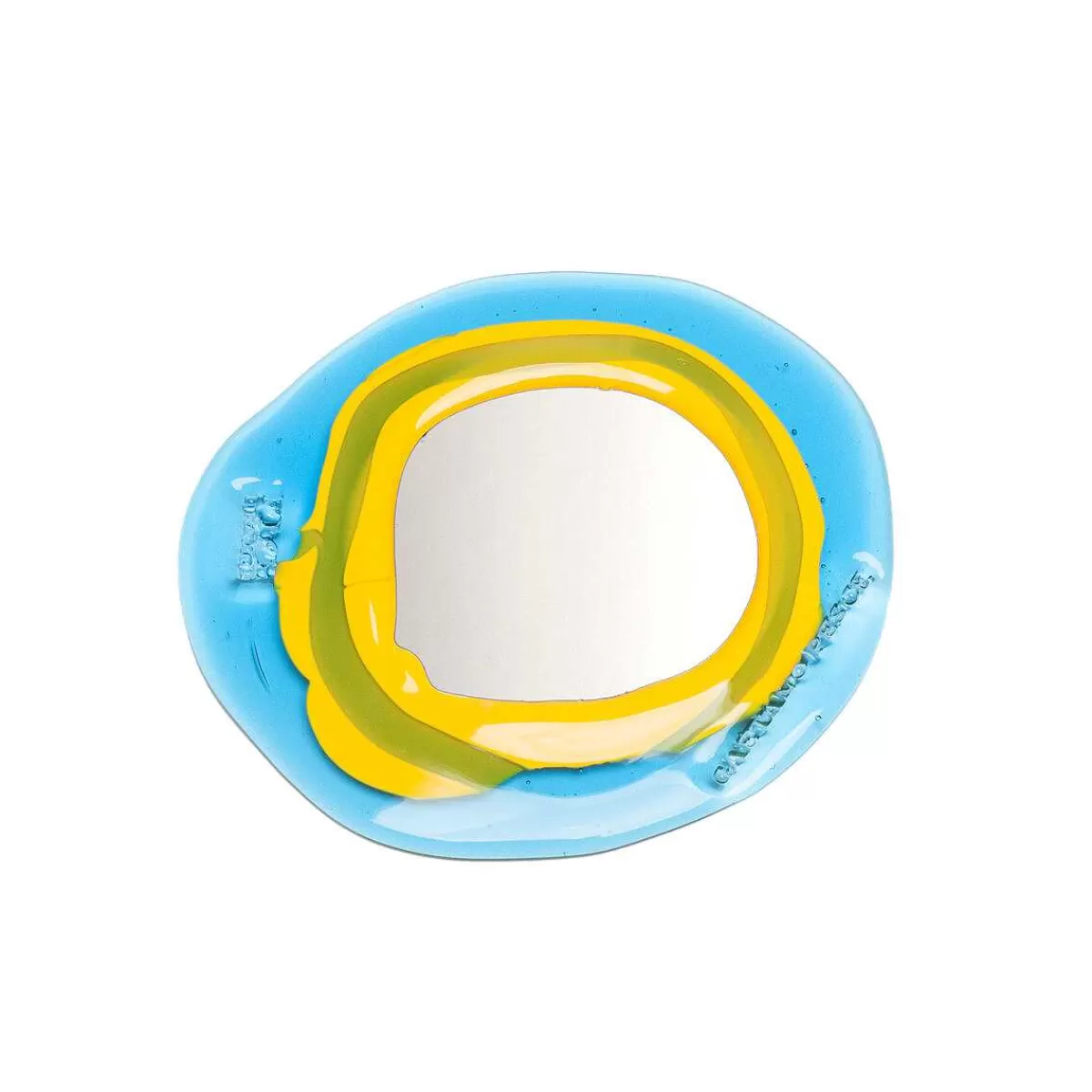 Corsi Design Mirror - Yellow And Clear Blue Discount