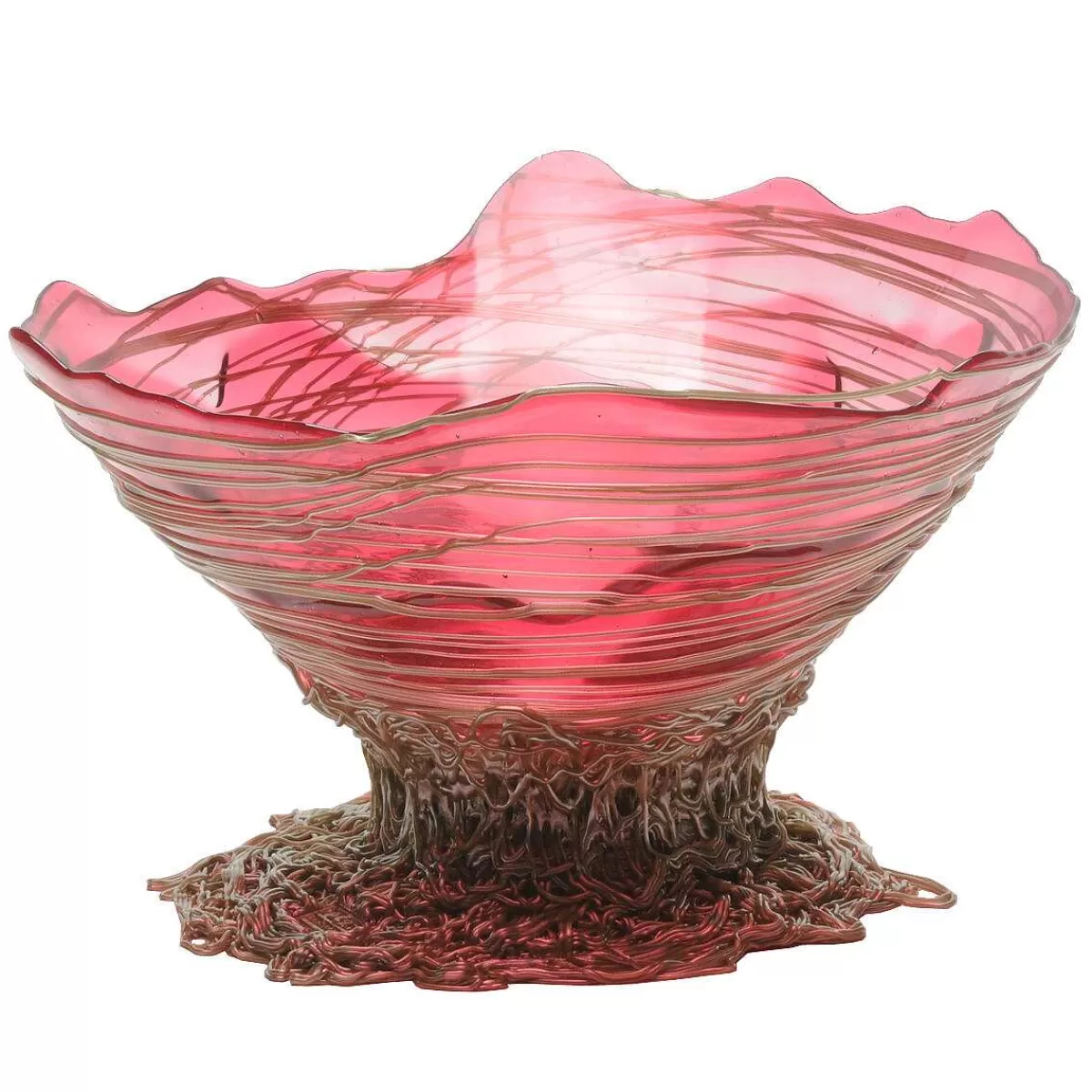 Corsi Design Ogiva Basket - Clear Fuchsia, Bronze Store