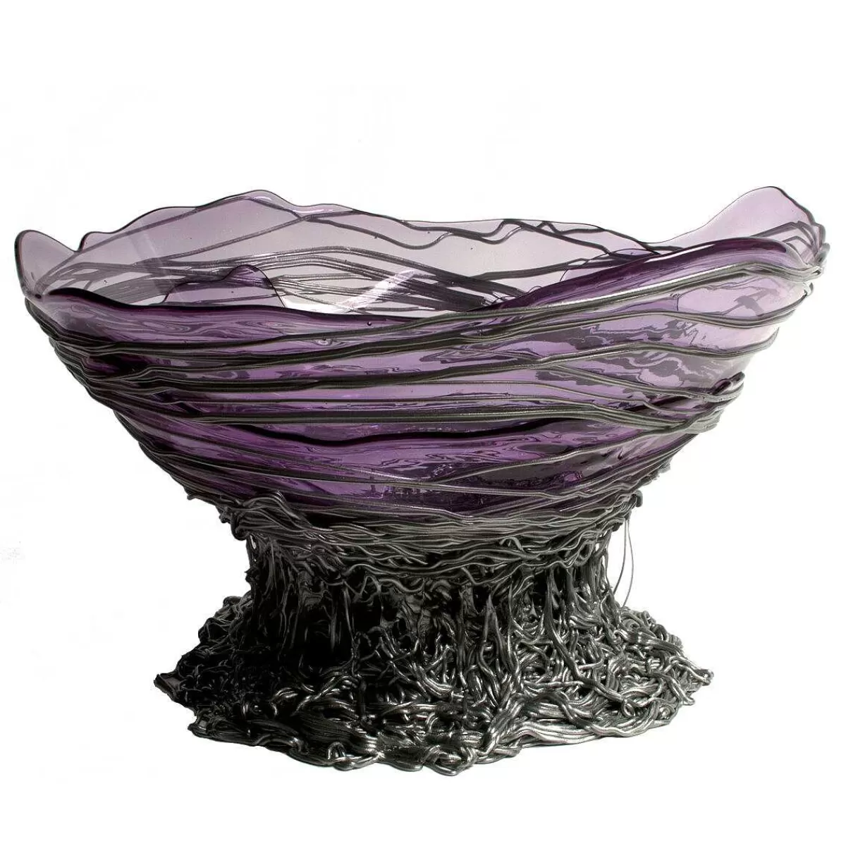 Corsi Design Ogiva Basket - Clear Lilac And Silver Fashion