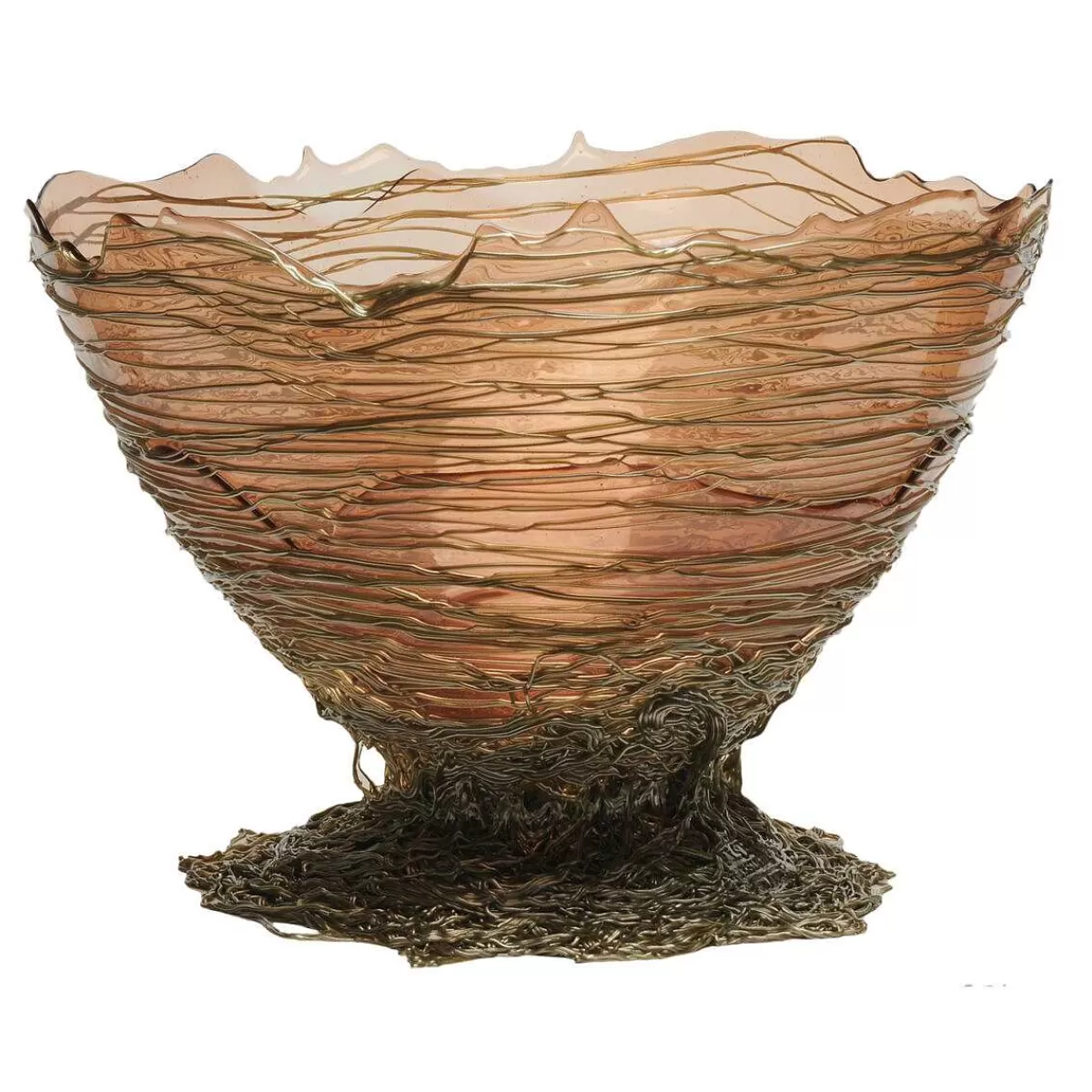 Corsi Design Ogiva Basket - Clear Pink, Bronze Best Sale