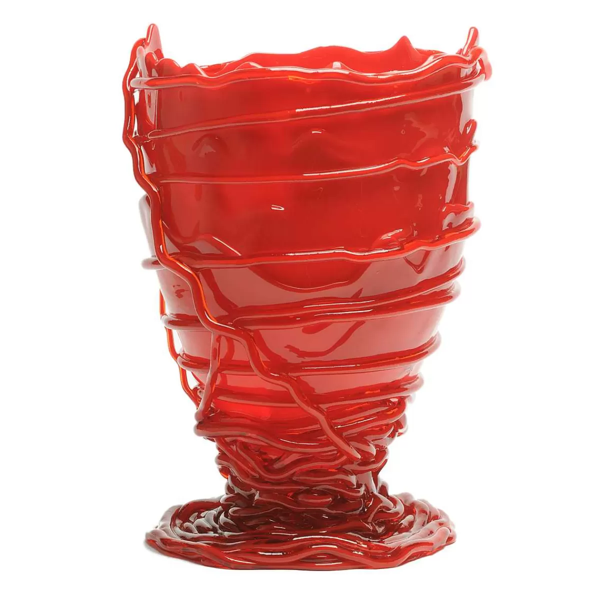 Corsi Design Pompitu Ii Vase - Matt Red, Clear Red Flash Sale