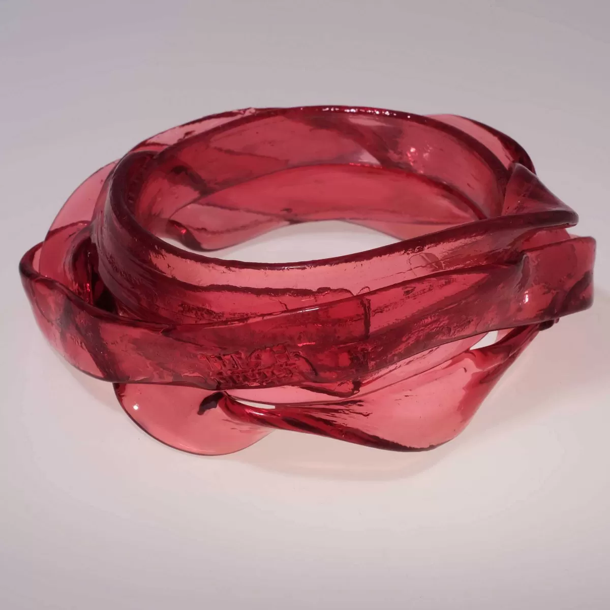 Corsi Design Ribbon Bracelet 2 - Clear Fuchsia Hot