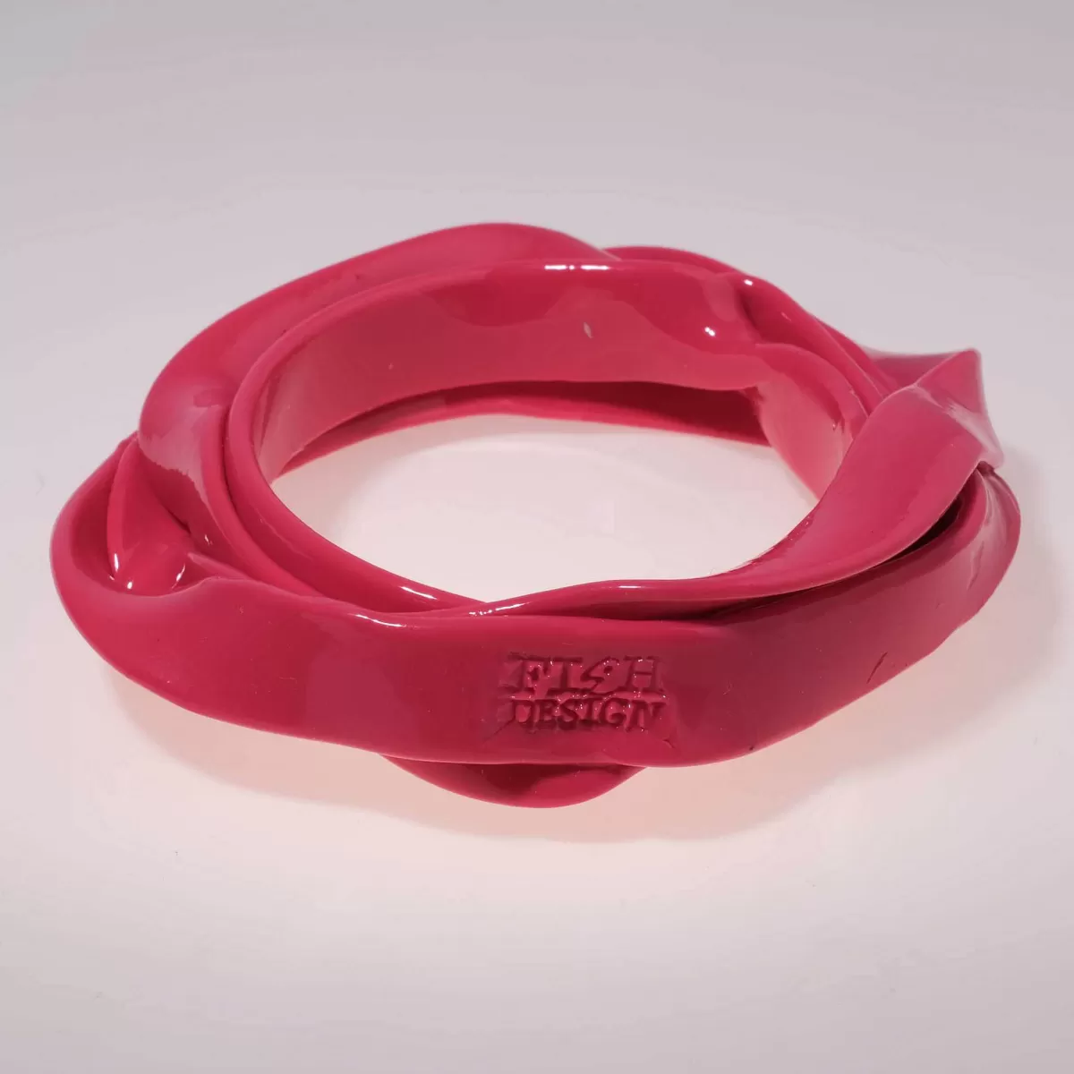 Corsi Design Ribbon Bracelet - Matt Fuchsia 2 Fashion