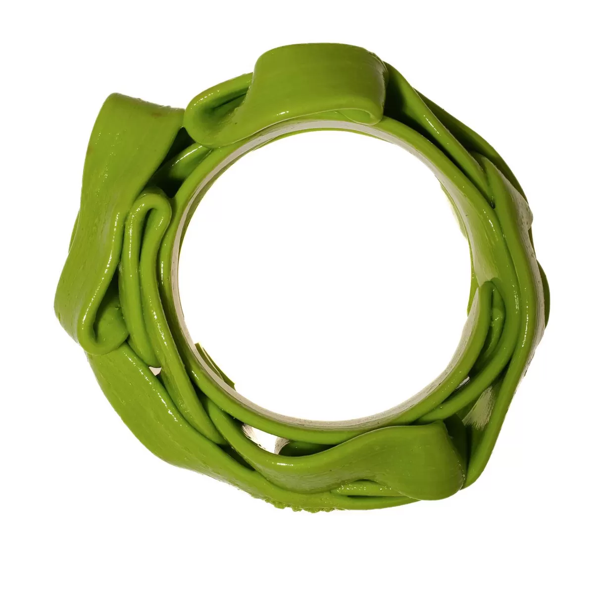 Corsi Design Ribbon Bracelet - Matt Lime 2 Fashion