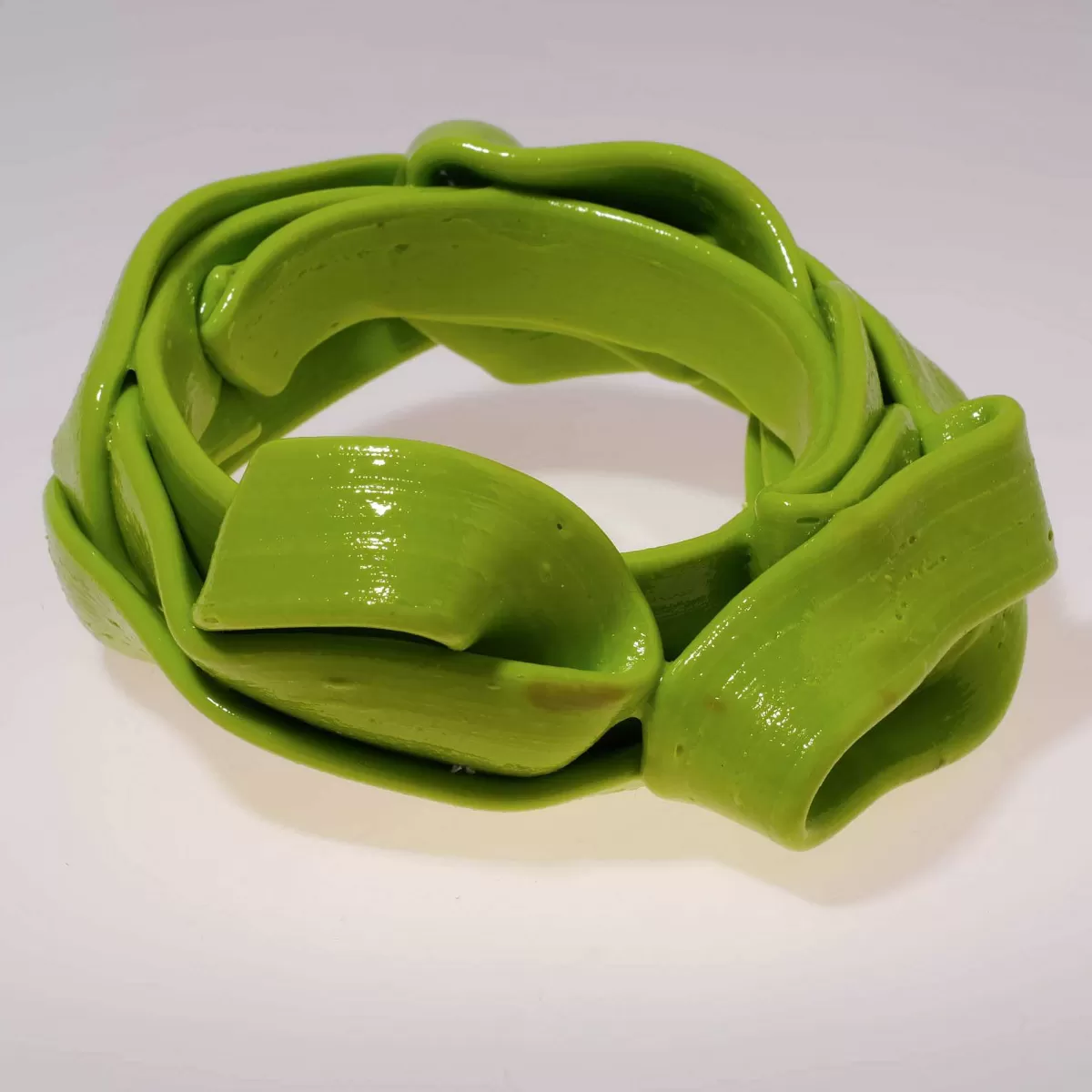 Corsi Design Ribbon Bracelet - Matt Lime 2 Fashion