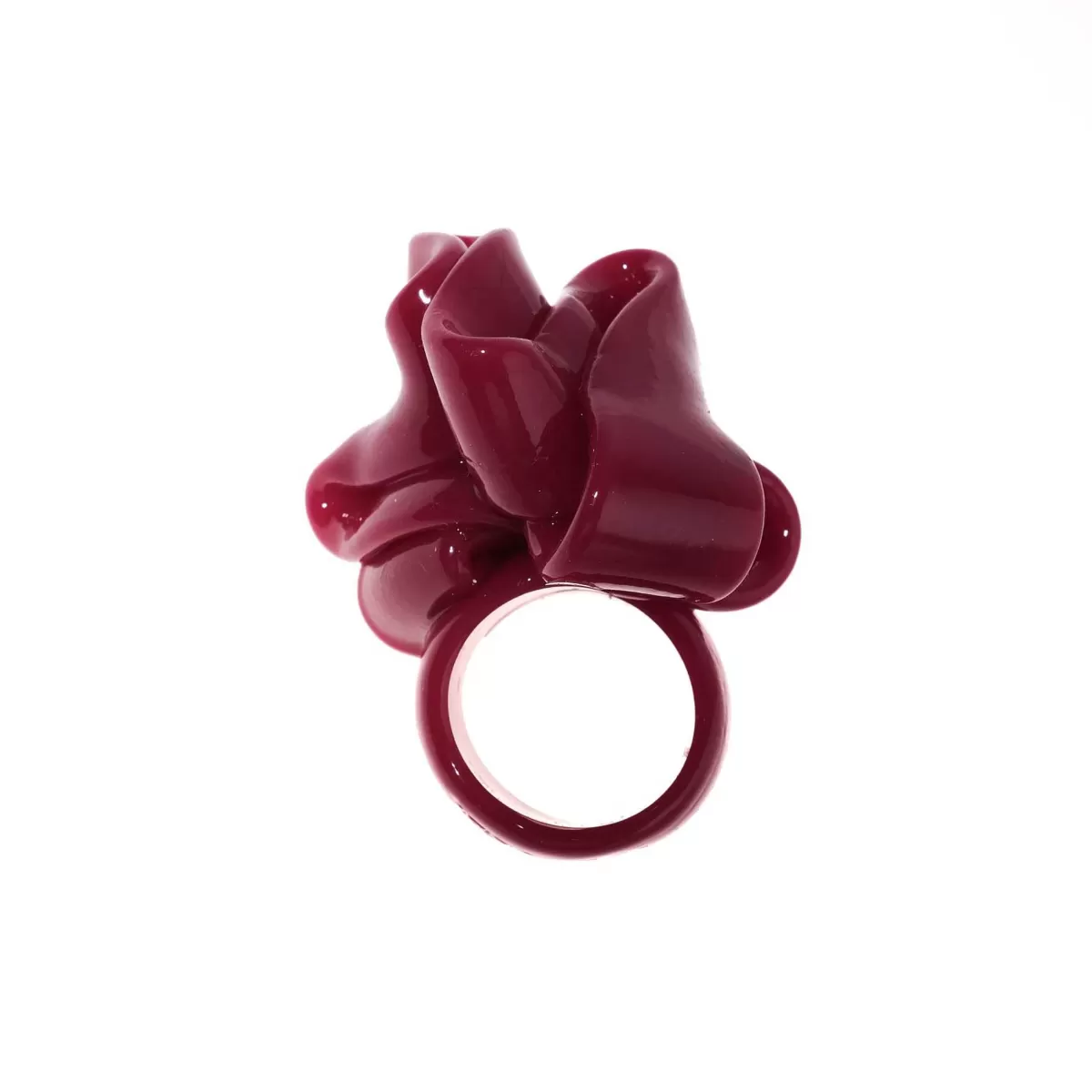 Corsi Design Ribbon Ring - Matt Bordeaux Fashion