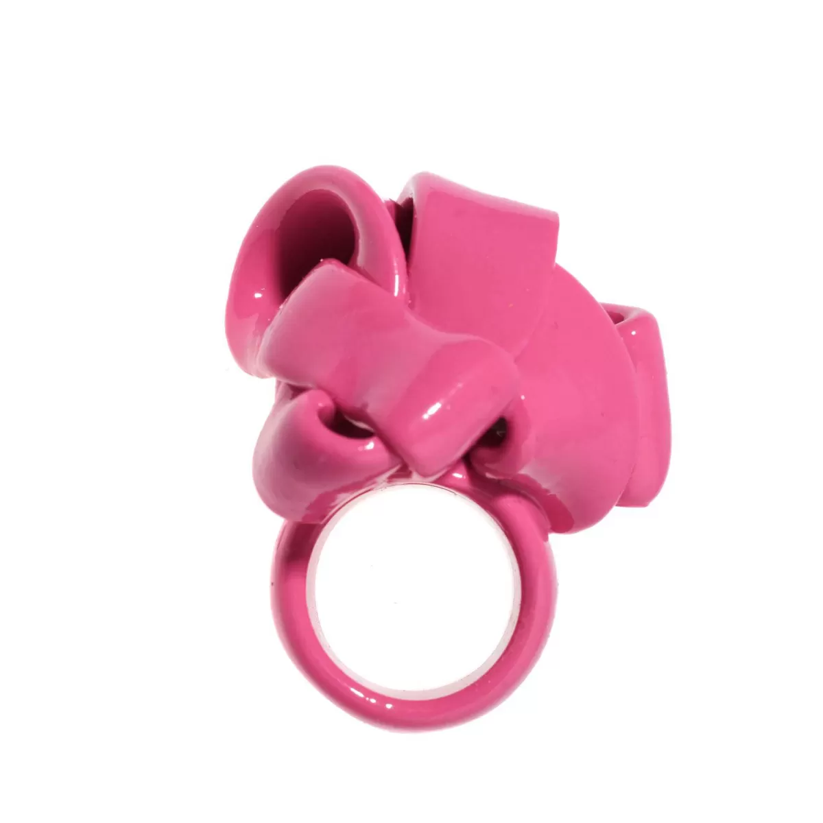 Corsi Design Ribbon Ring - Matt Fuchsia Hot