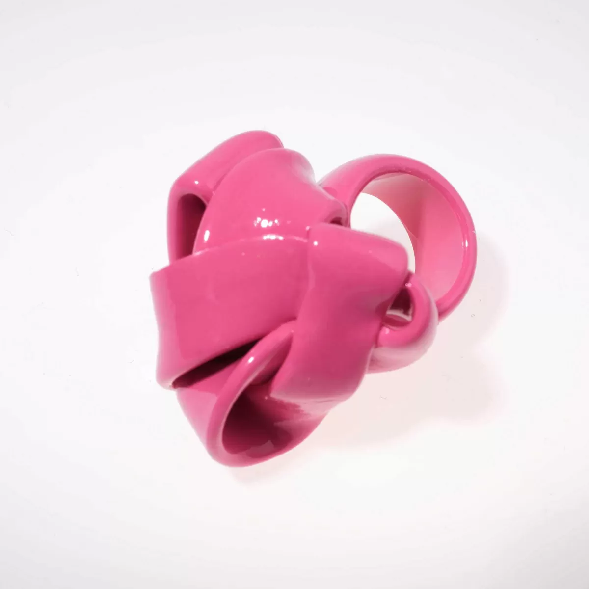 Corsi Design Ribbon Ring - Matt Fuchsia Hot