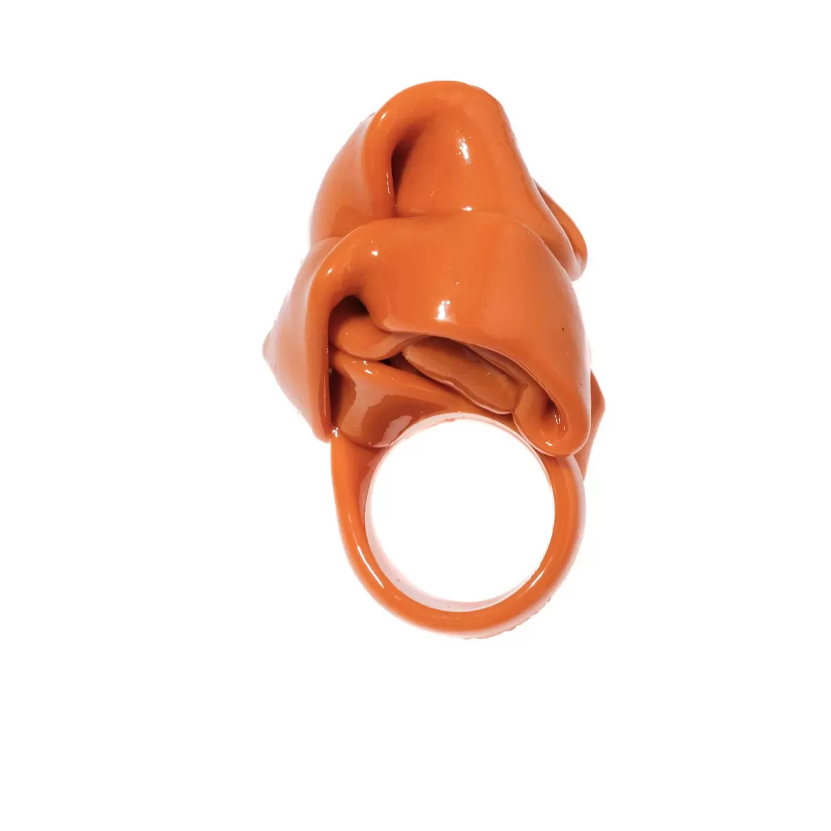 Corsi Design Ribbon Ring - Matt Pumpkin Fashion