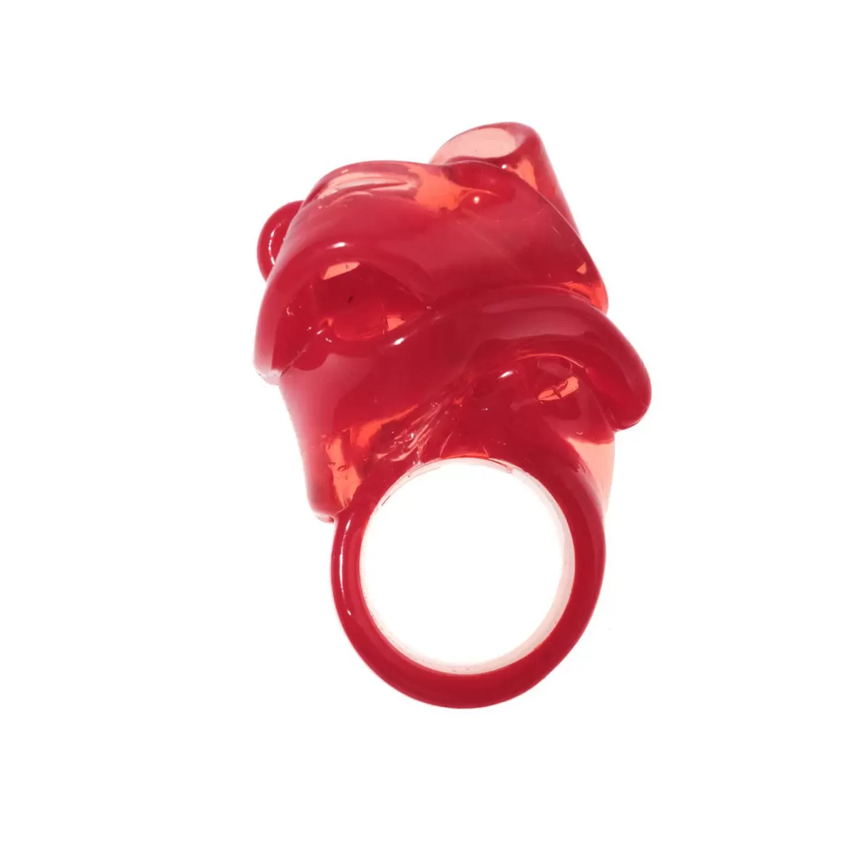 Corsi Design Ribbon Ring - Matt Red And Clear Pink Store