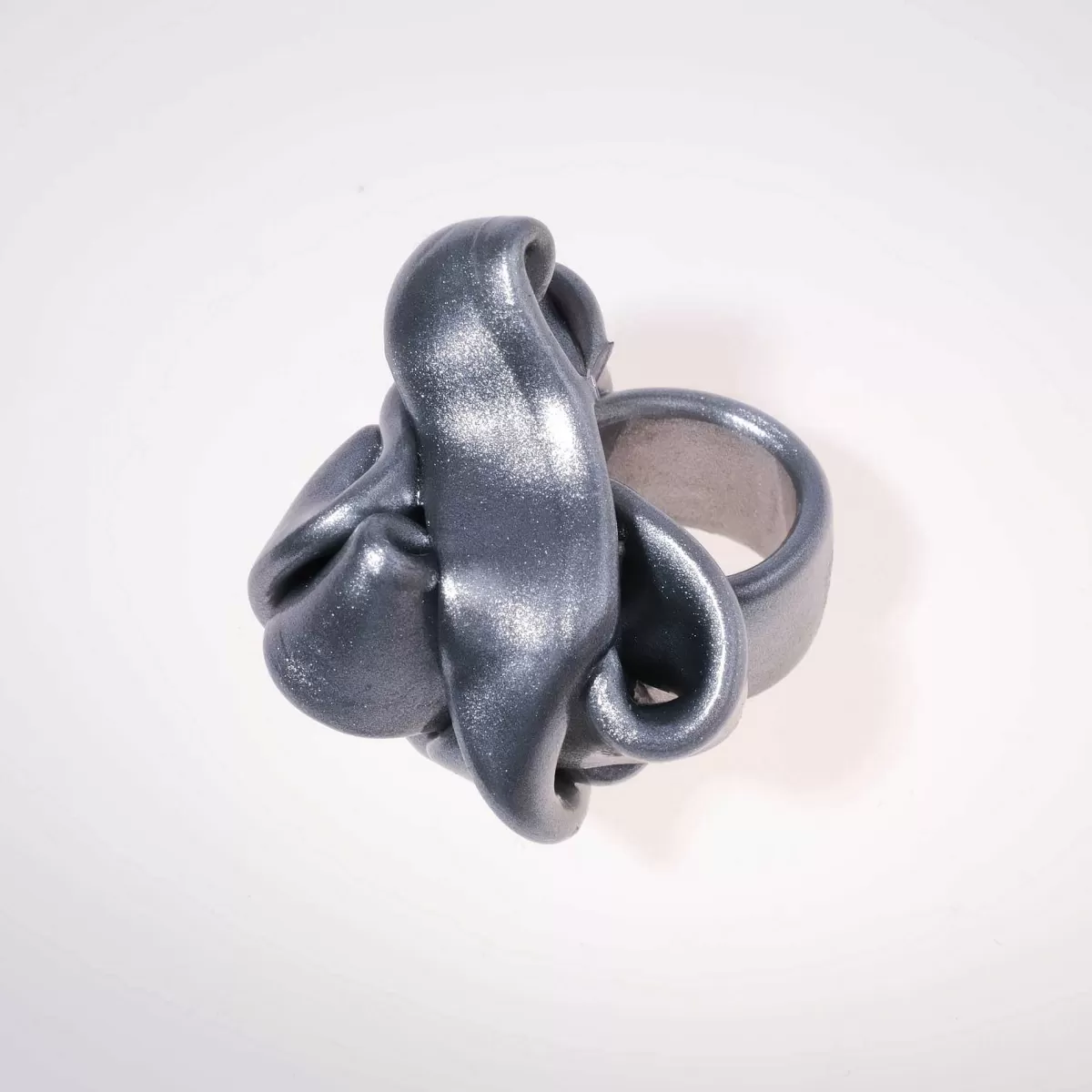 Corsi Design Ribbon Ring - Silver 2 Flash Sale