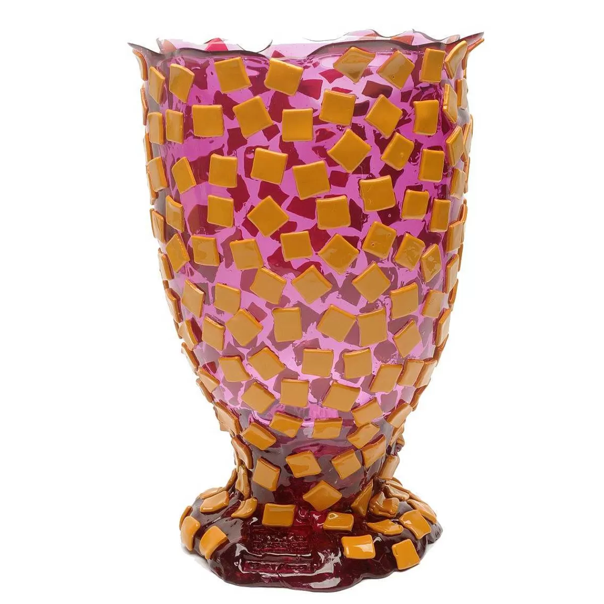 Corsi Design Rock Vase - Clear Lilac And Matt Ochre Cheap