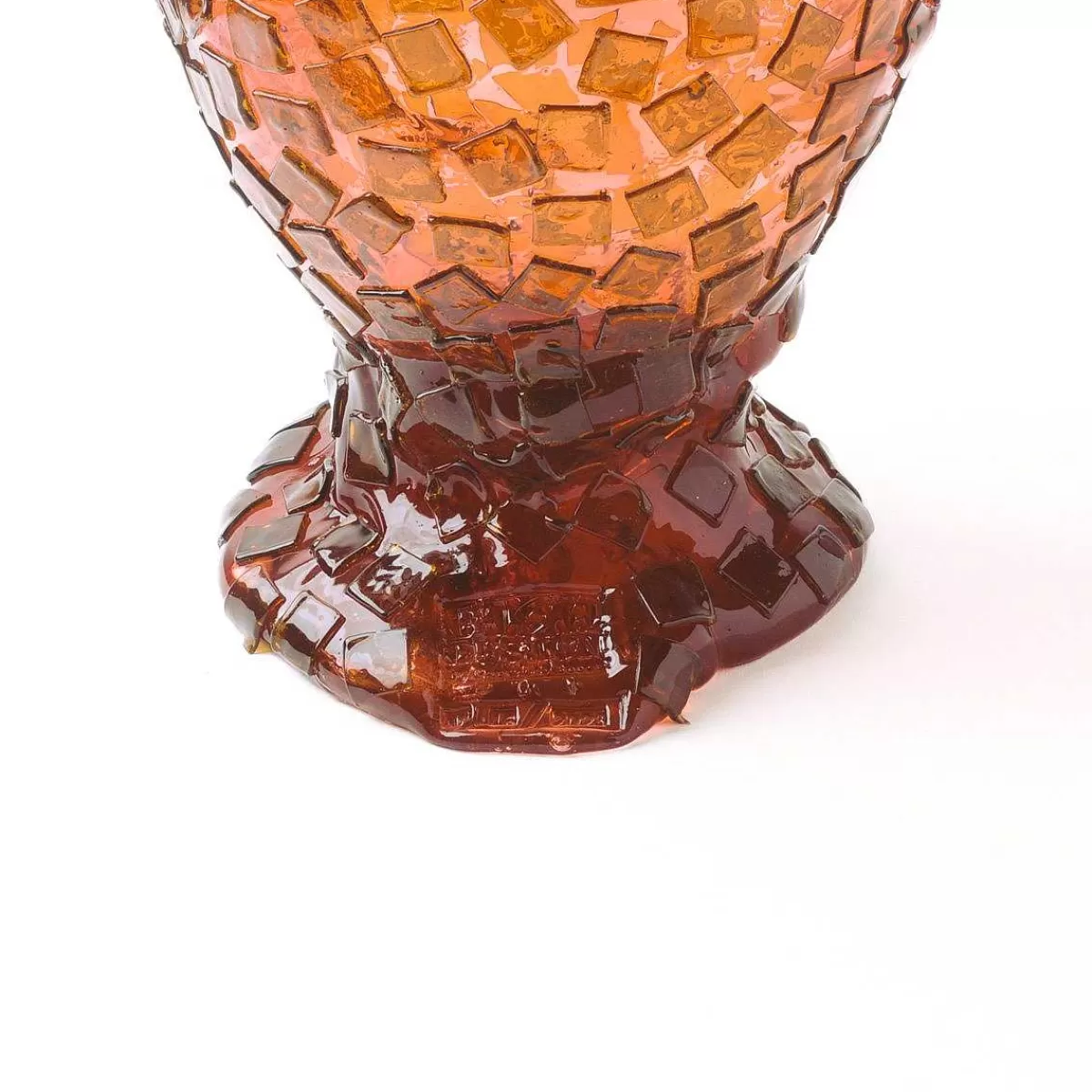 Corsi Design Rock Vase - Clear Pink And Clear Brown Outlet