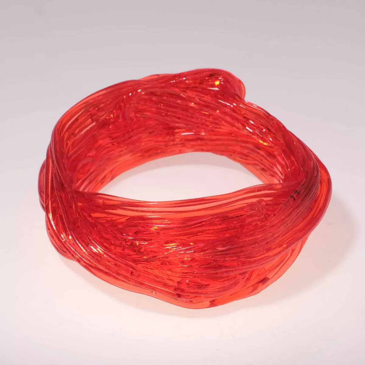 Corsi Design Spaghetti Bracelet - Clear Orange Clearance