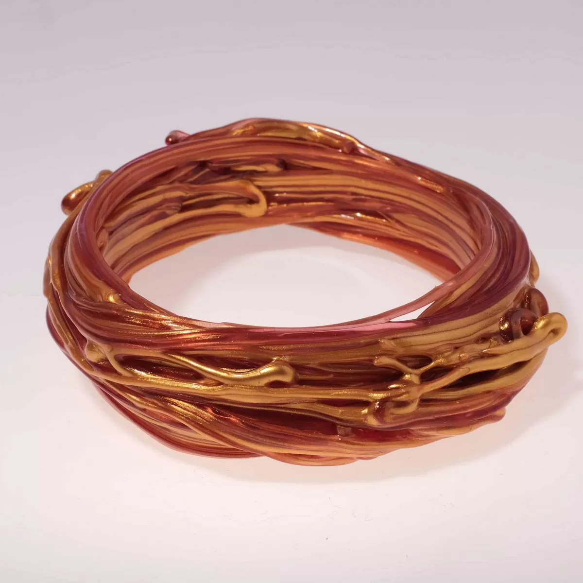 Corsi Design Spaghetti Bracelet - Gold And Clear Fuchsia Shop