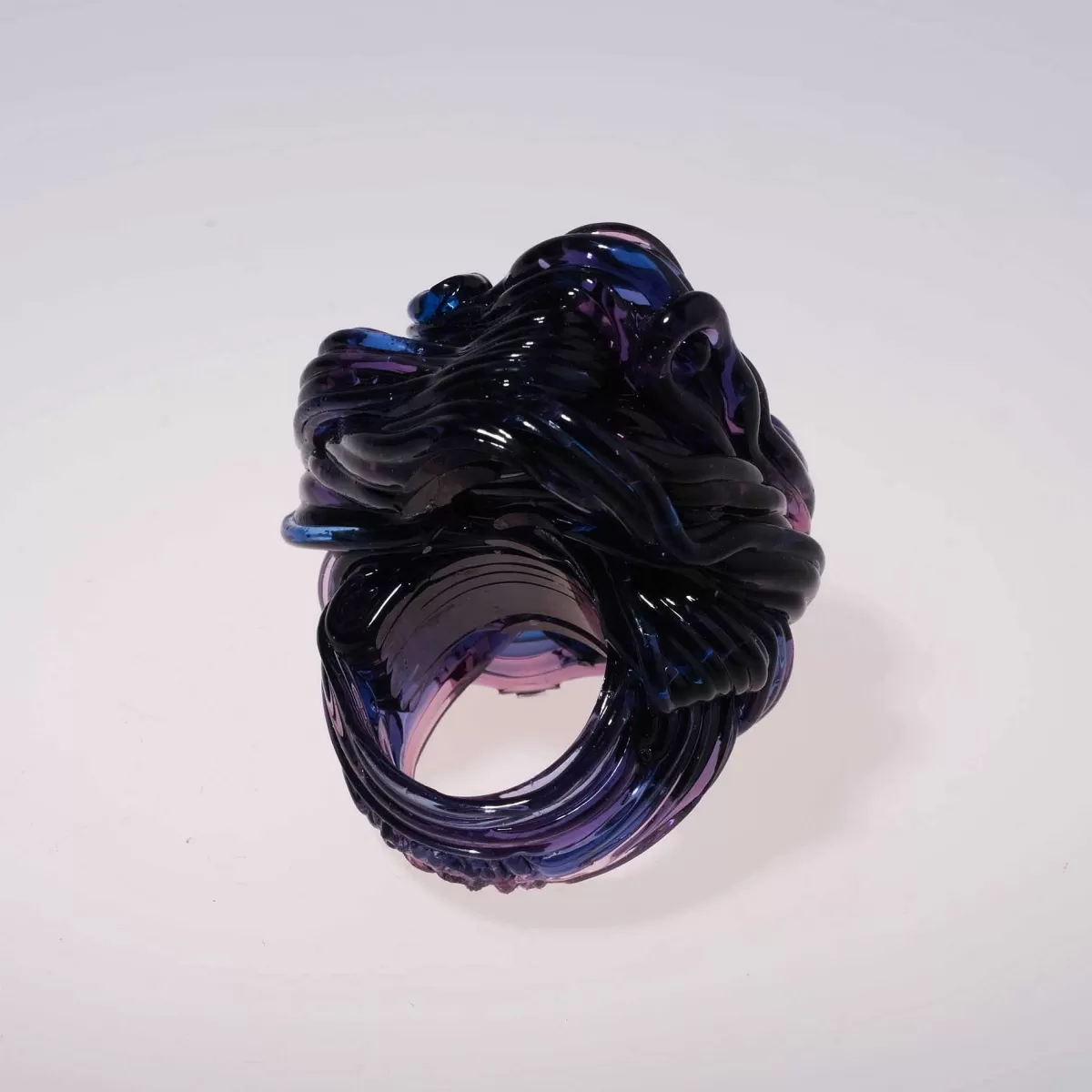 Corsi Design Spaghetti Ring - Clear Blue And Rose Pink 2 Cheap