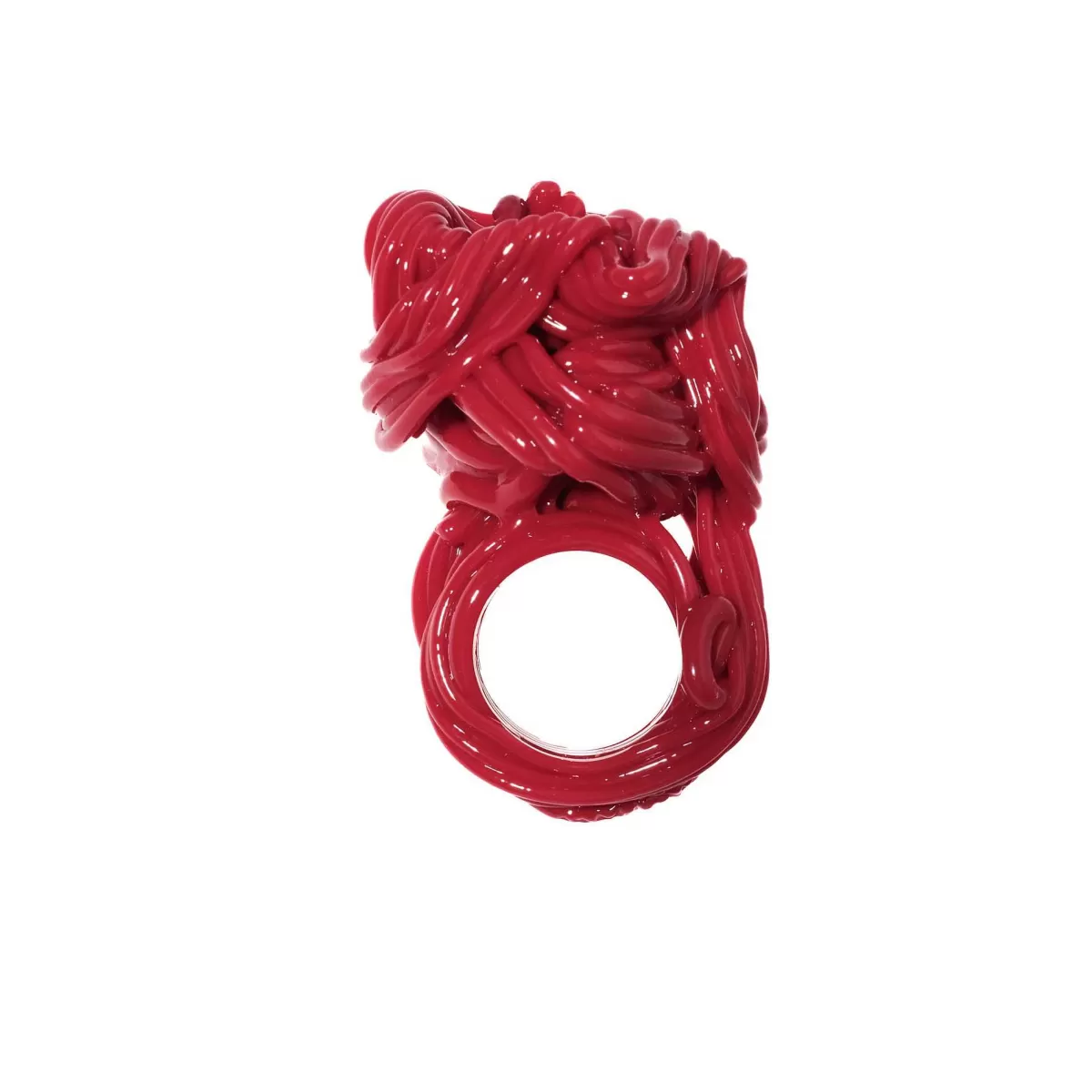 Corsi Design Spaghetti Ring - Matt Red 3 Clearance