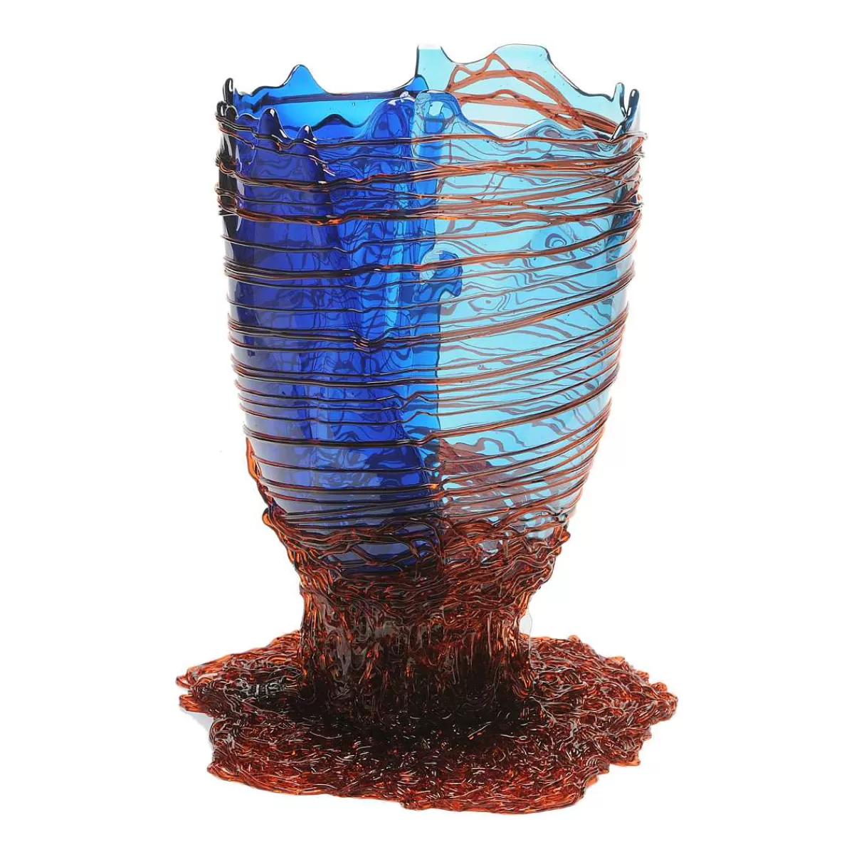 Corsi Design Spaghetti Vase - Clear Blue, Light Blue, Dark Ruby Best Sale