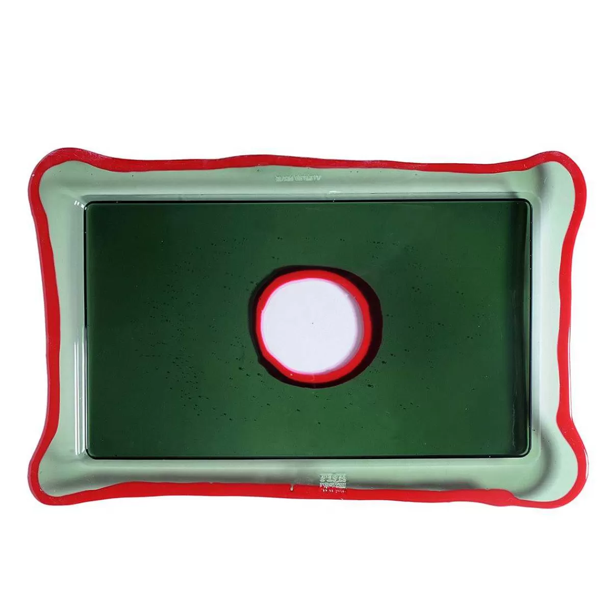 Corsi Design Try Tray Rectangular - Clear Dark Green, Matt Red Cheap