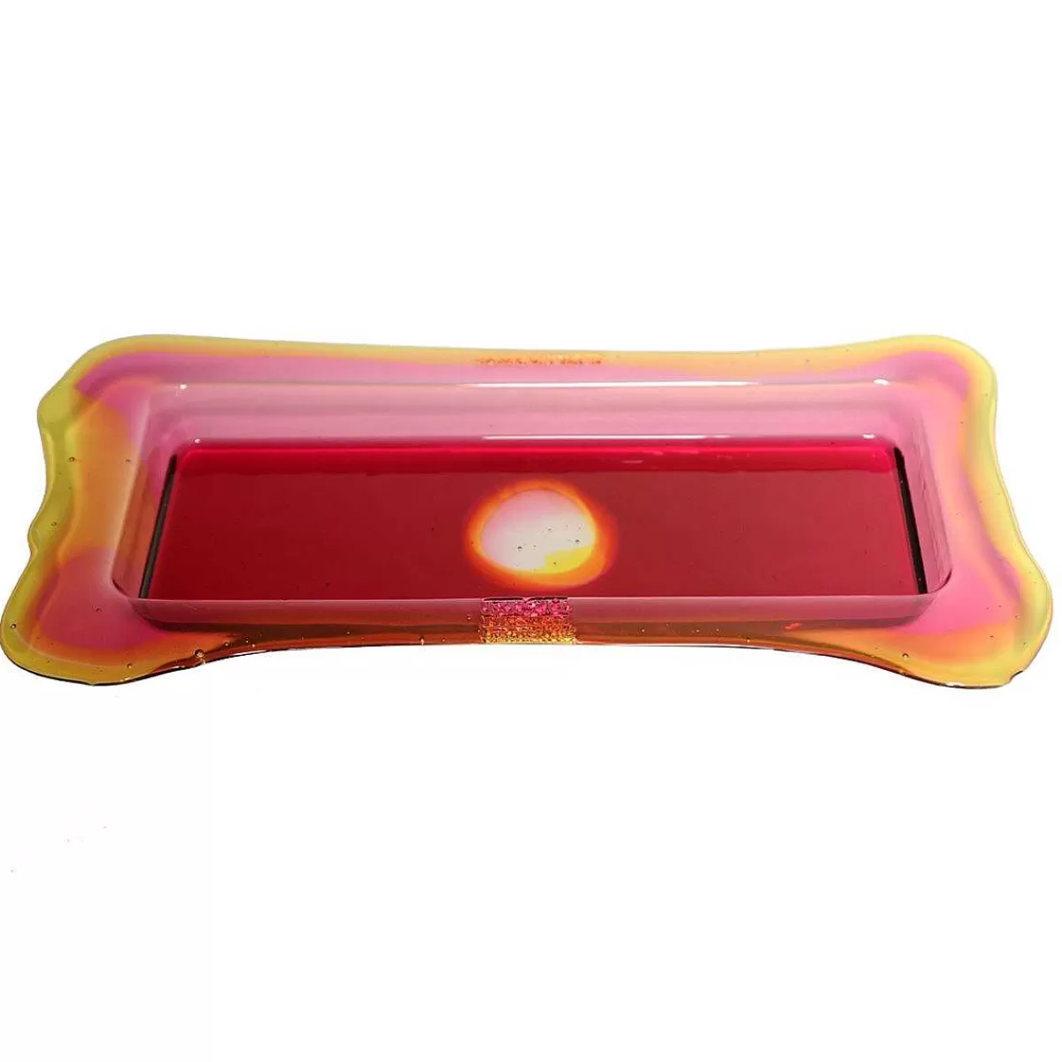 Corsi Design Try Tray Rectangular - Clear Fuchsia And Clear Yellow Flash Sale