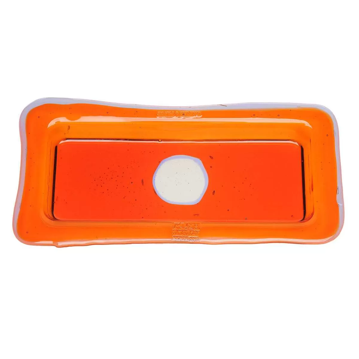 Corsi Design Try Tray Rectangular - Clear Orange, Lilac New