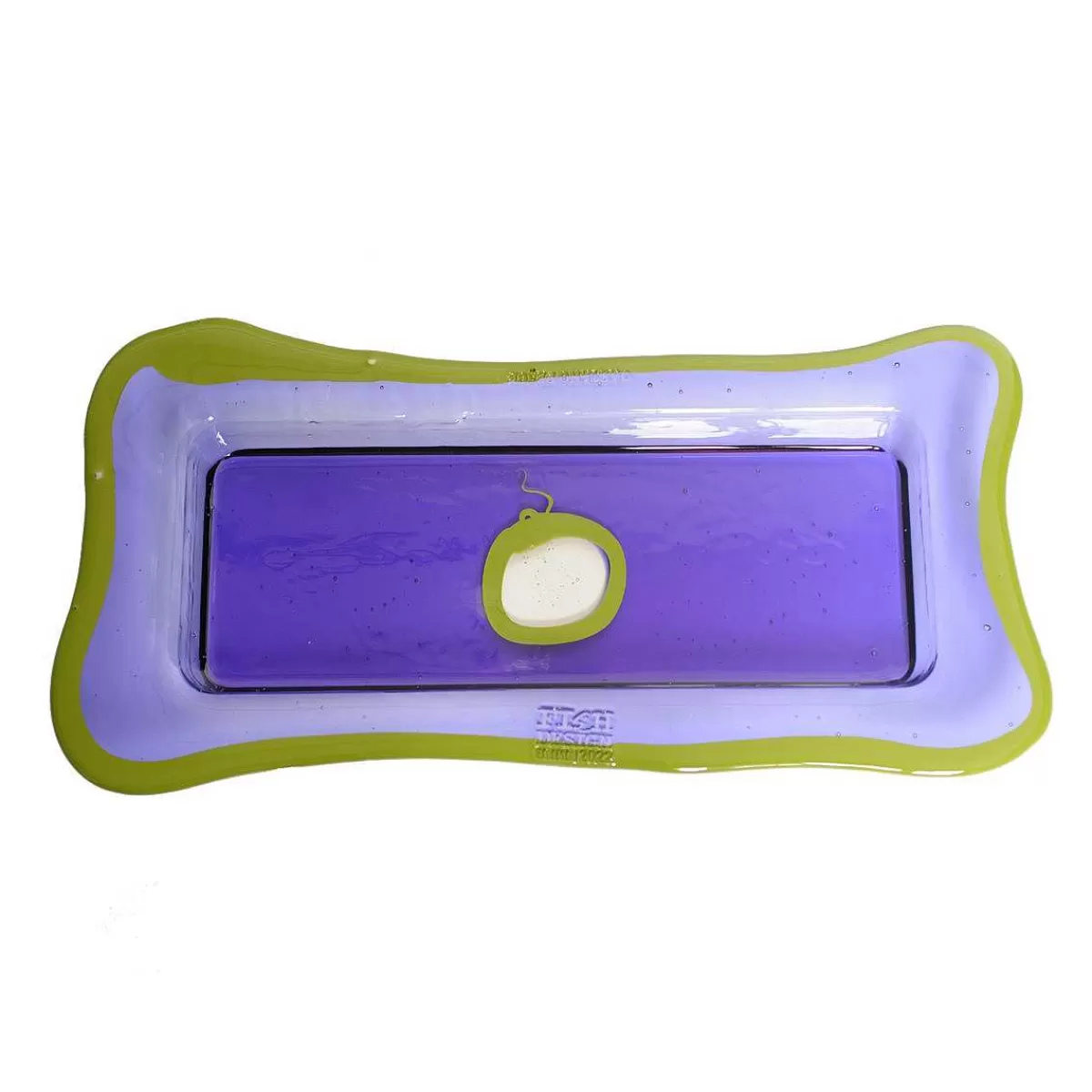 Corsi Design Try Tray Rectangular - Clear Purple And Matt Dust Green Clearance