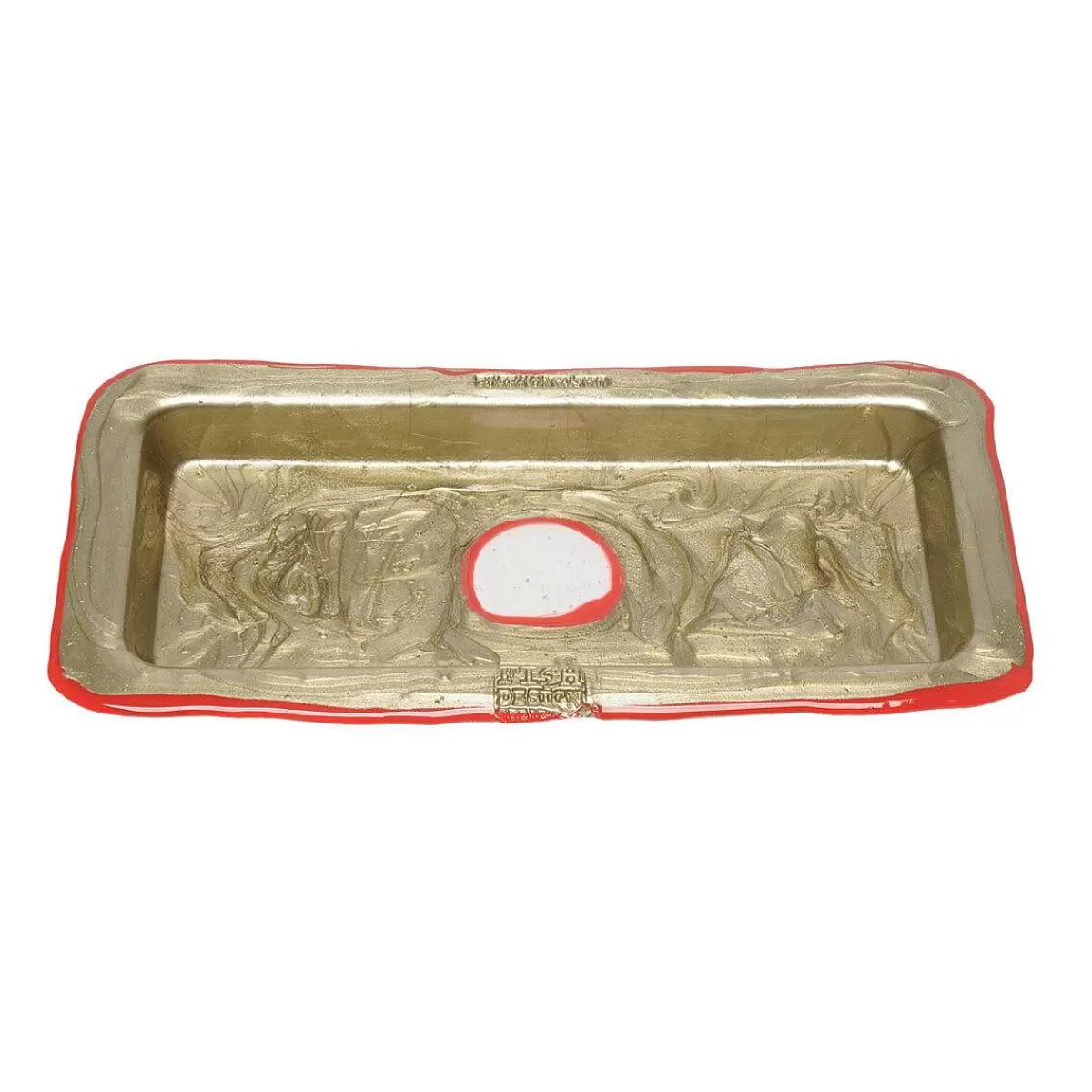 Corsi Design Try Tray Rectangular - Matt Bronze And Red Flash Sale