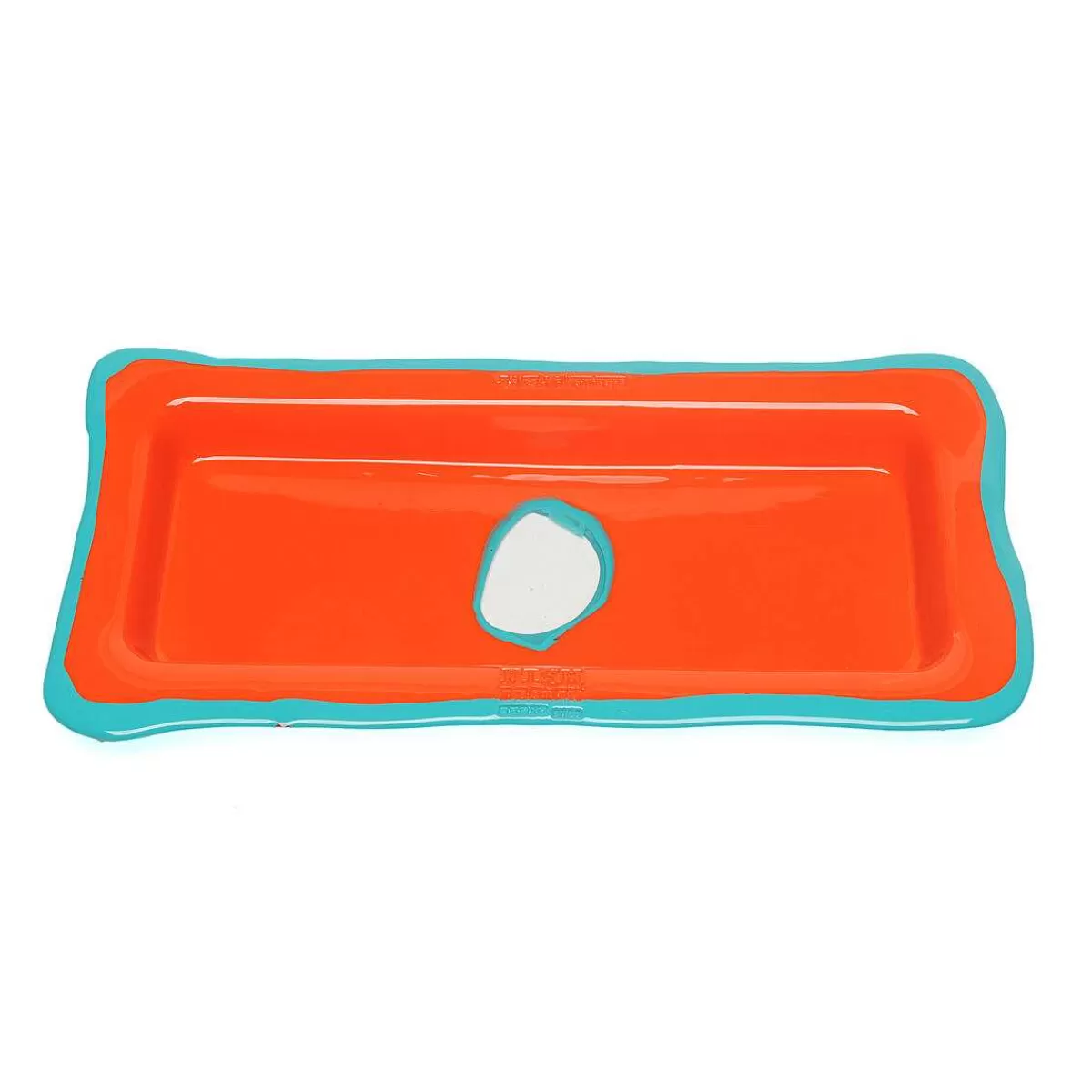 Corsi Design Try Tray Rectangular - Matt Orange And Turquoise Outlet