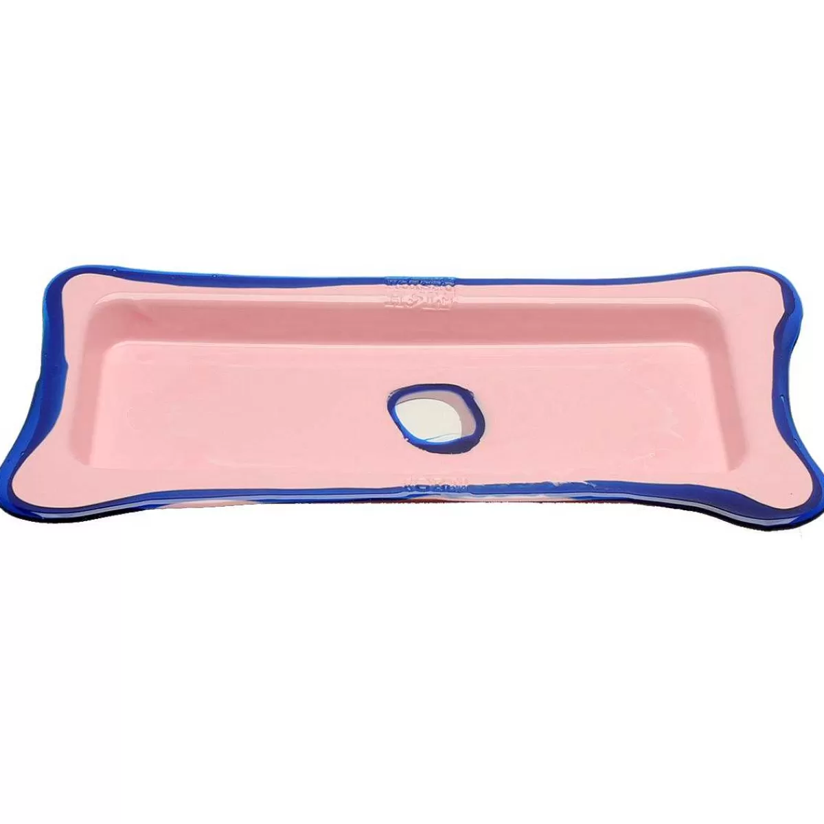 Corsi Design Try Tray Rectangular - Matt Pastel Pink And Clear Blue New