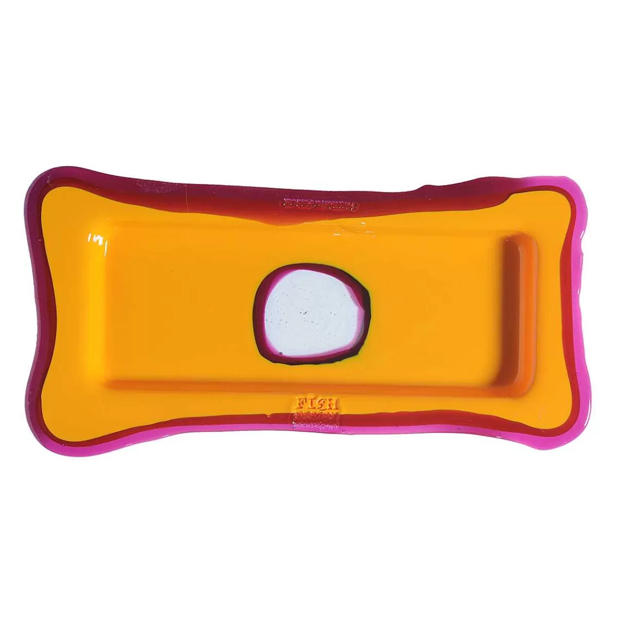 Corsi Design Try Tray Rectangular - Matt Warm Yellow, Clear Fuchsia Fashion