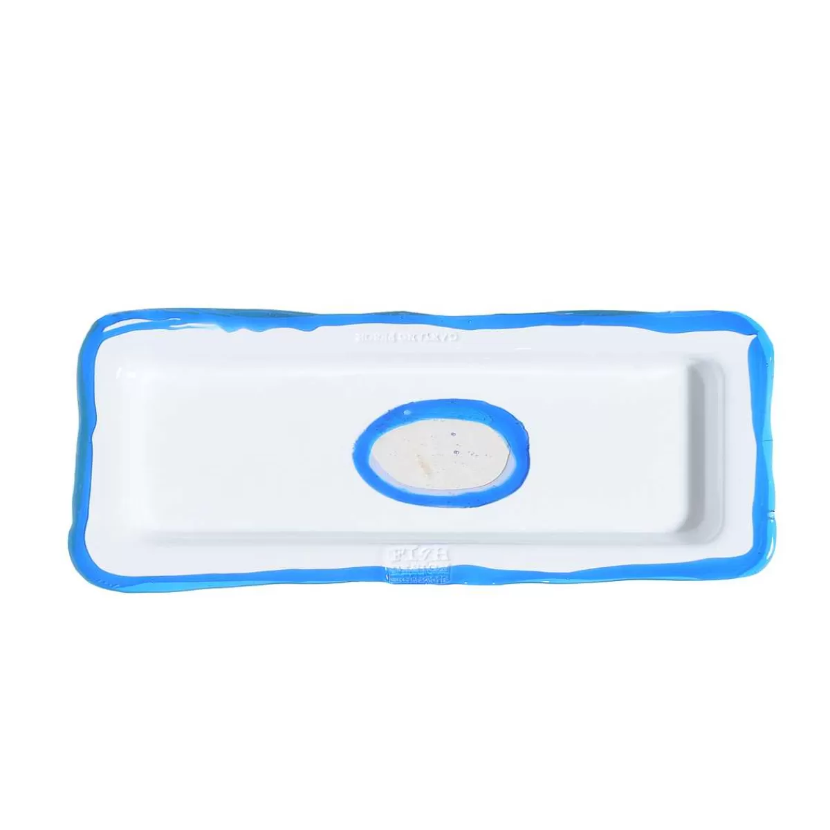 Corsi Design Try Tray Rectangular - Matt White, Clear Blue Outlet