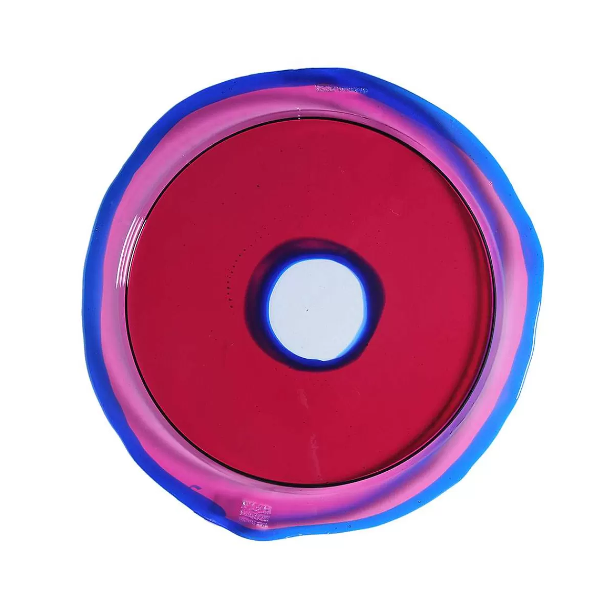 Corsi Design Try Tray Round - Clear Fuchsia, Blue Best