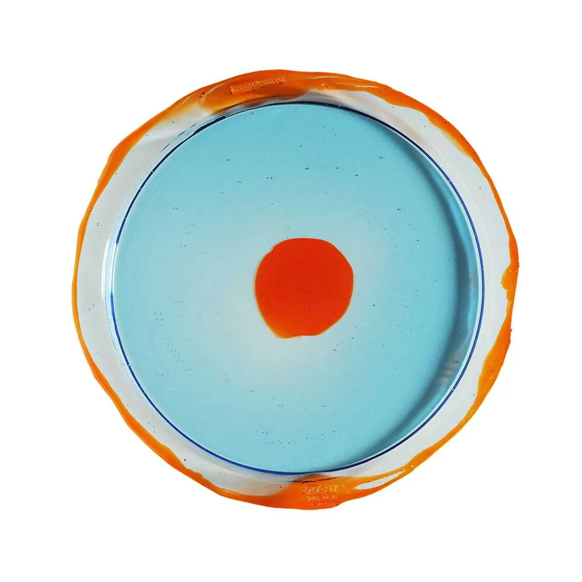 Corsi Design Try Tray Round - Clear Light Blue, Clear Orange Best