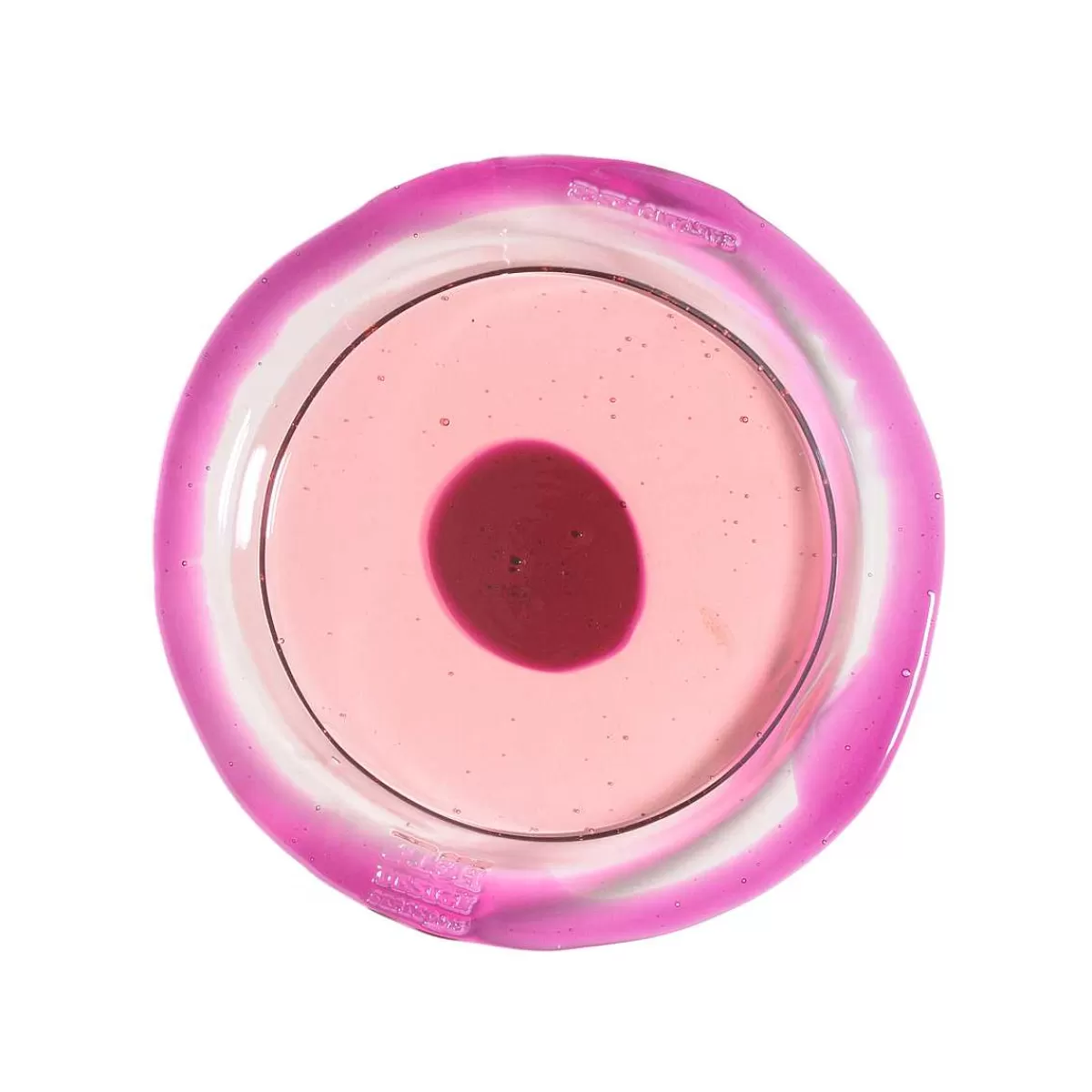 Corsi Design Try Tray Round - Clear Light Ruby, Clear Fuchsia Hot