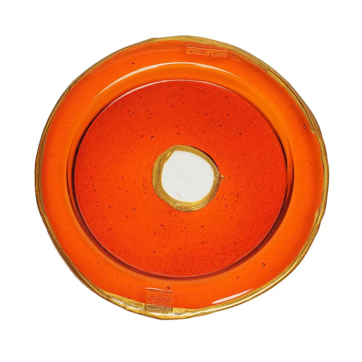 Corsi Design Try Tray Round - Clear Orange, Gold Cheap