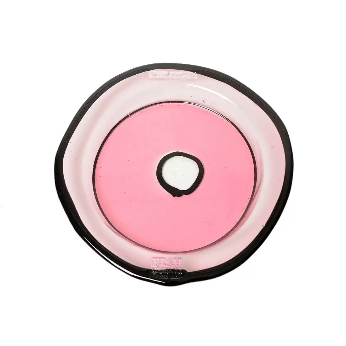 Corsi Design Try Tray Round - Clear Pink And Matt Black Clearance