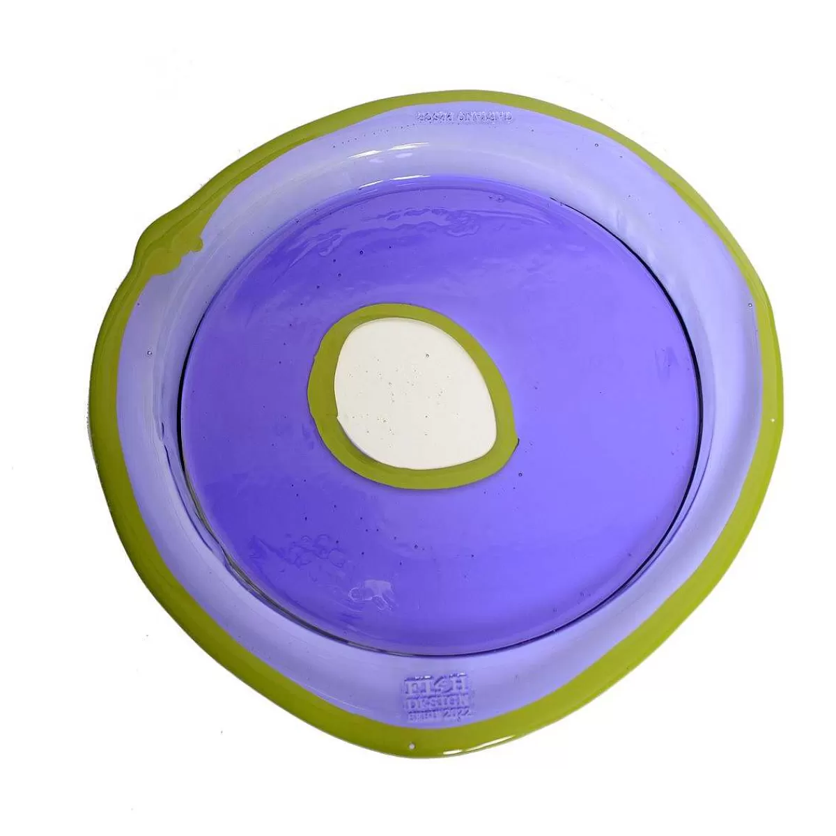 Corsi Design Try Tray Round - Clear Purple And Matt Dust Green Fashion