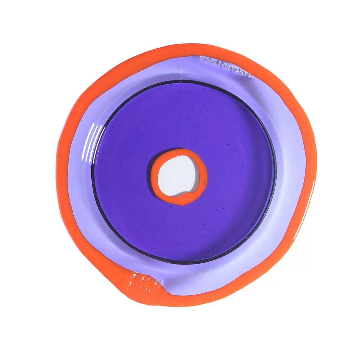 Corsi Design Try Tray Round - Clear Purple, Matt Orange Clearance