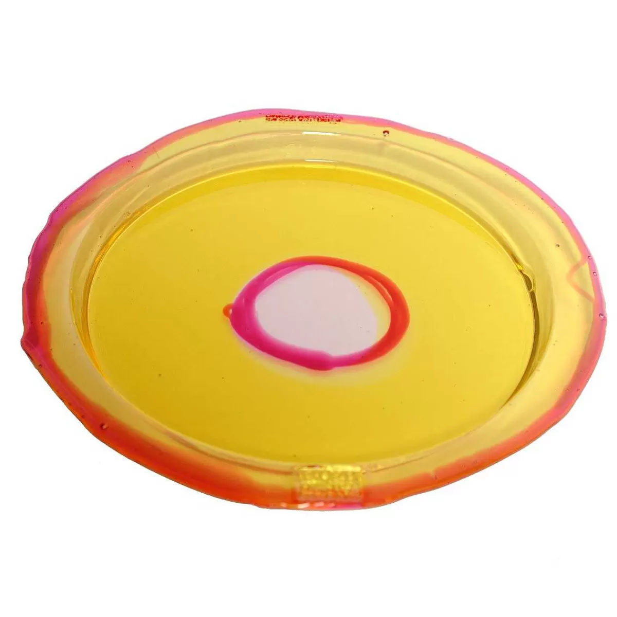 Corsi Design Try Tray Round - Clear Yellow And Clear Fuchsia Best Sale