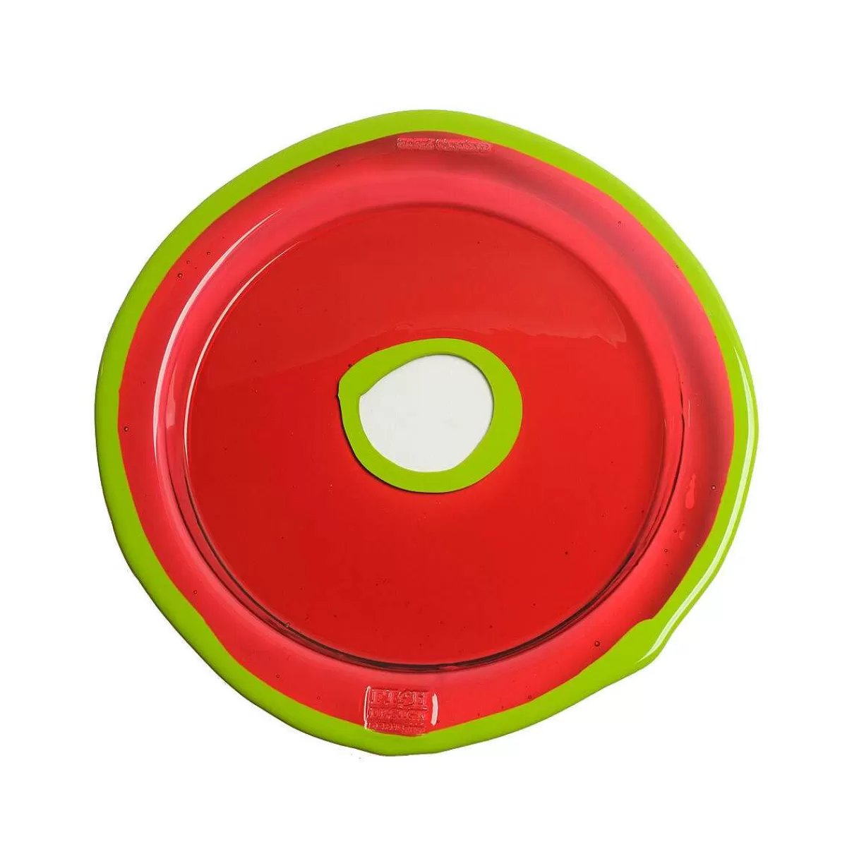 Corsi Design Try Tray Round - Dark Ruby And Matt Acid Green Discount