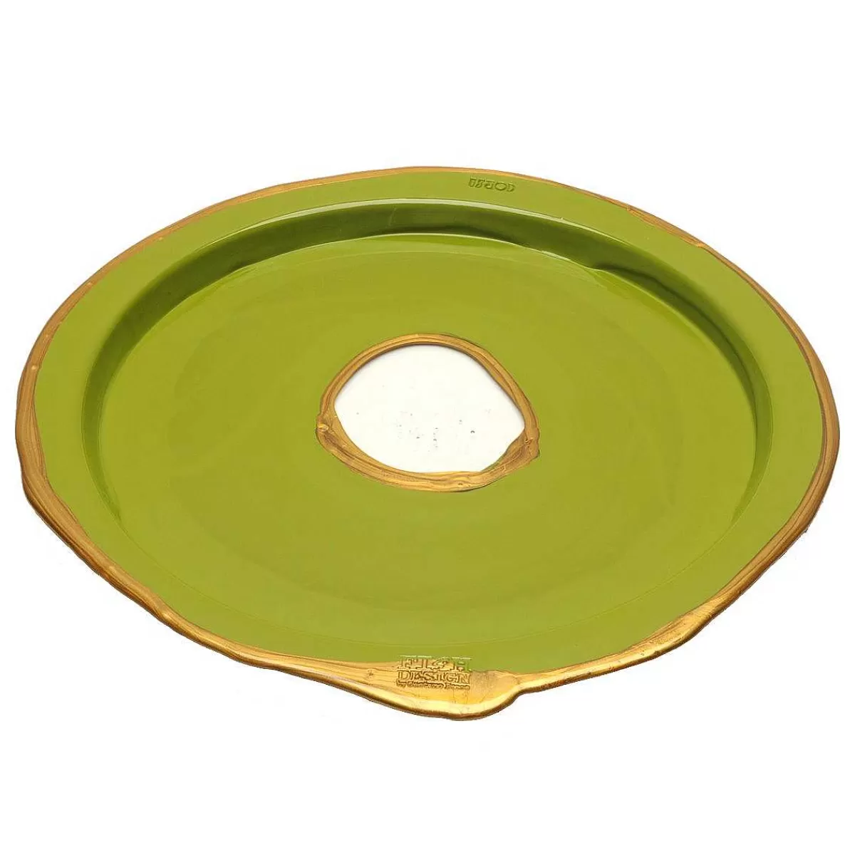 Corsi Design Try Tray Round - Matt Dust Green And Gold Shop