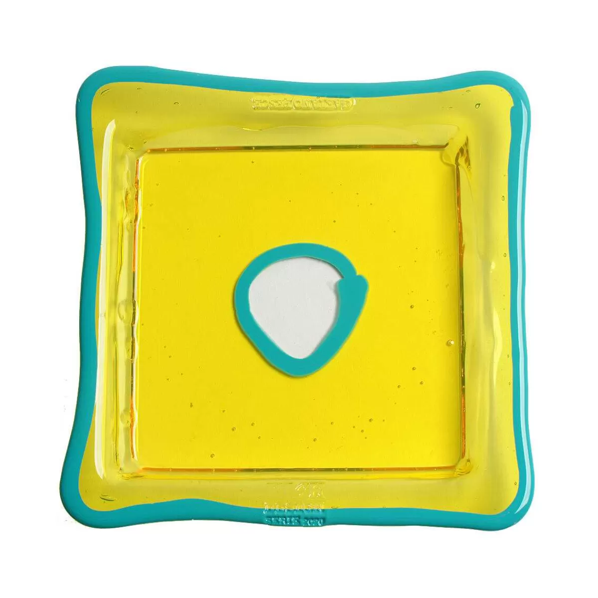 Corsi Design Try Tray Square - Clear Yellow And Matt Turquoise Online