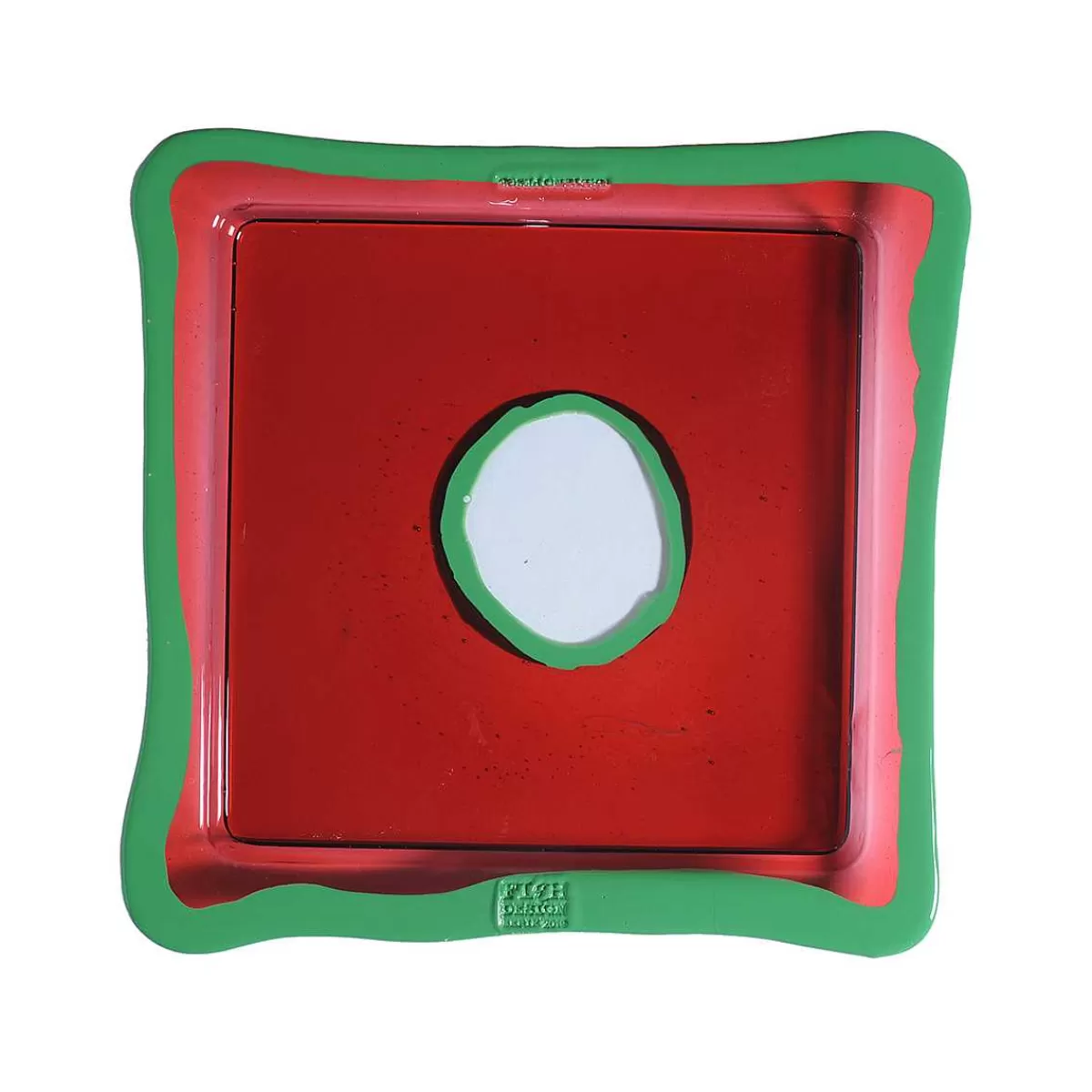 Corsi Design Try Tray Square - Dark Ruby, Matt Light Green Cheap