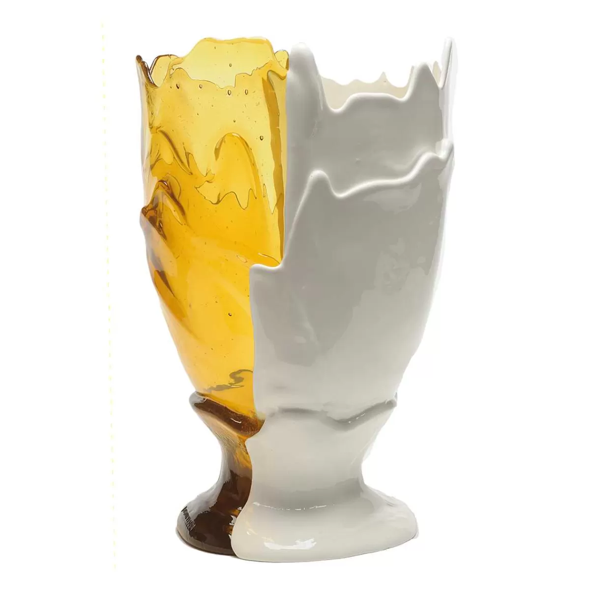 Corsi Design Twins C Vase - Amber, Matt White Best