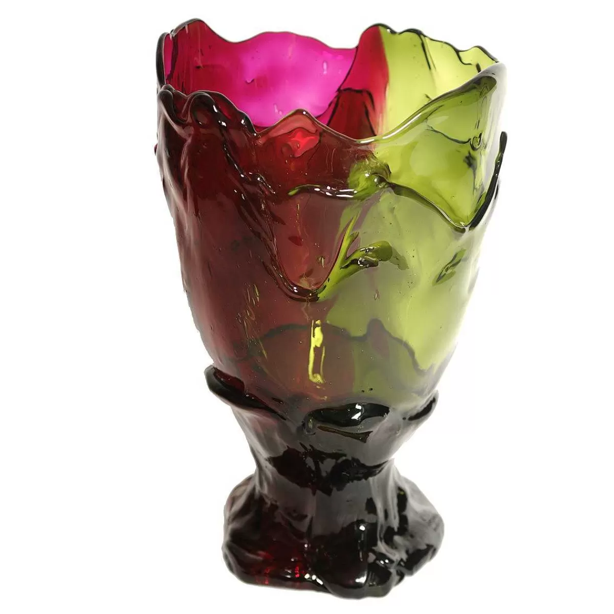 Corsi Design Twins C Vase - Clear Bottle Green And Clear Fuchsia Discount