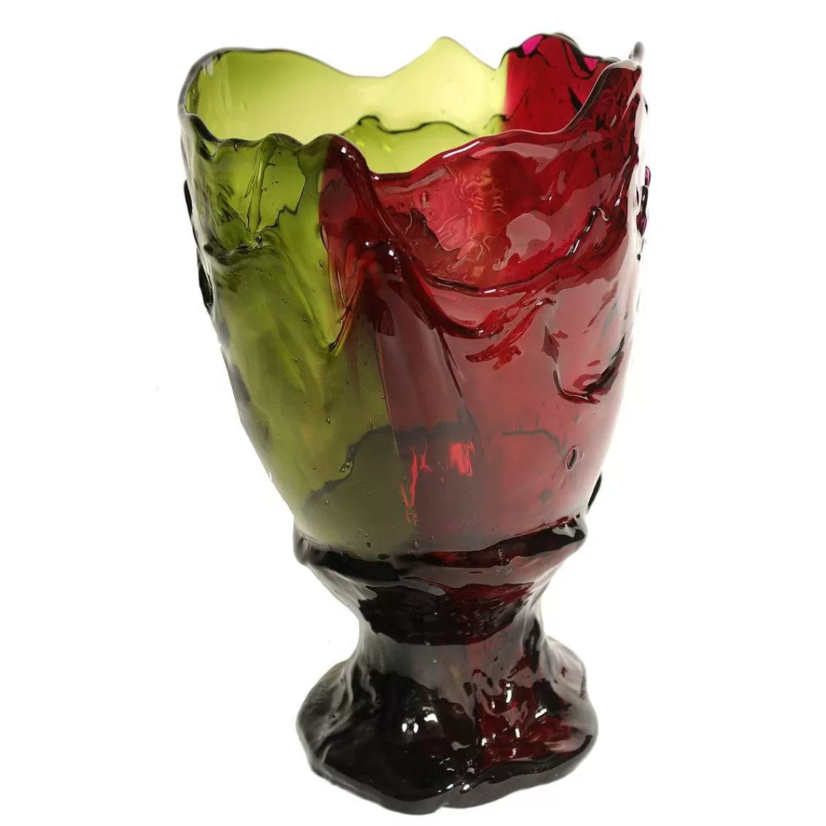 Corsi Design Twins C Vase - Clear Bottle Green And Clear Fuchsia Discount